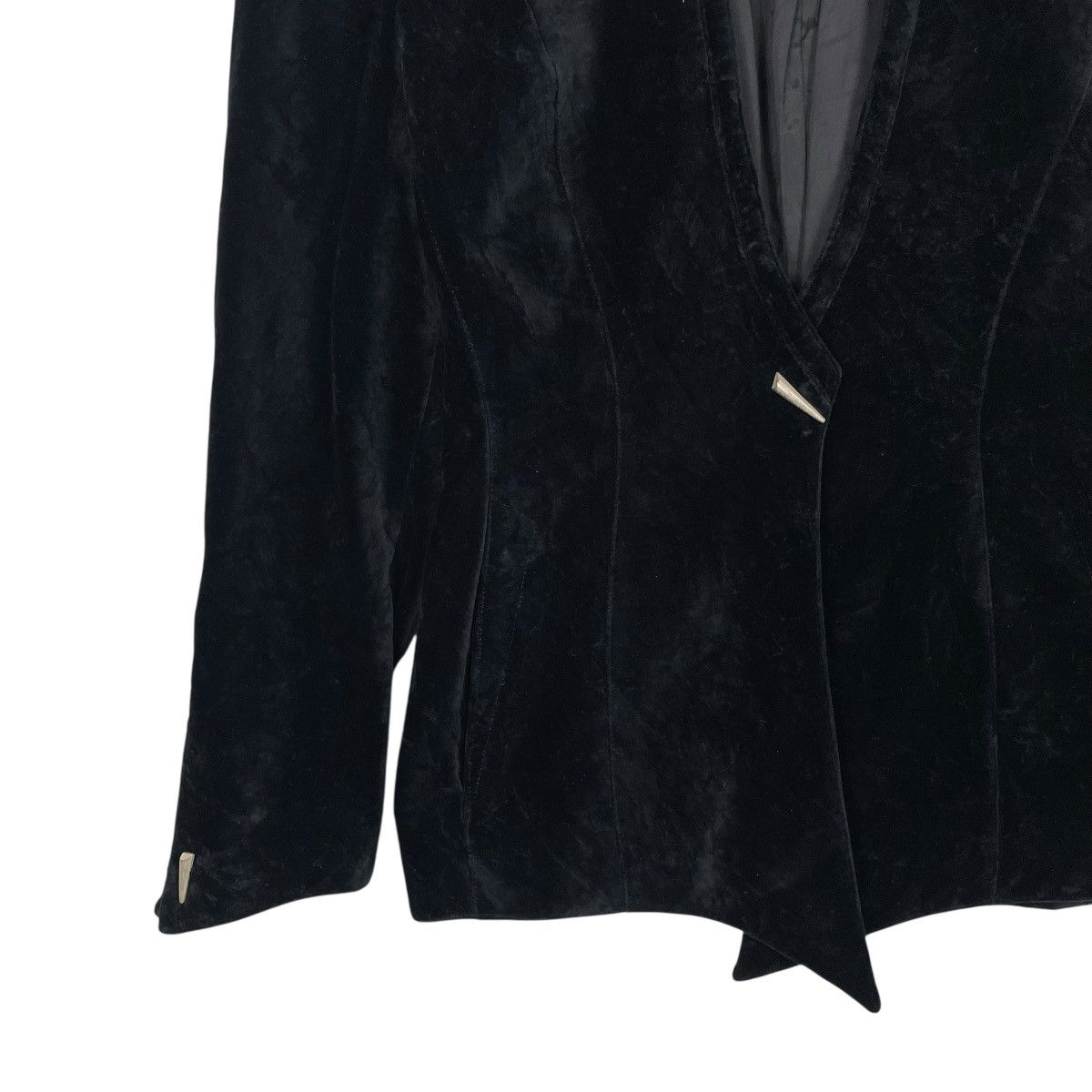 Thierry Mugler Thierry Mugler Velvet Jacket Size S / US 4 / IT 40 - 3 Thumbnail