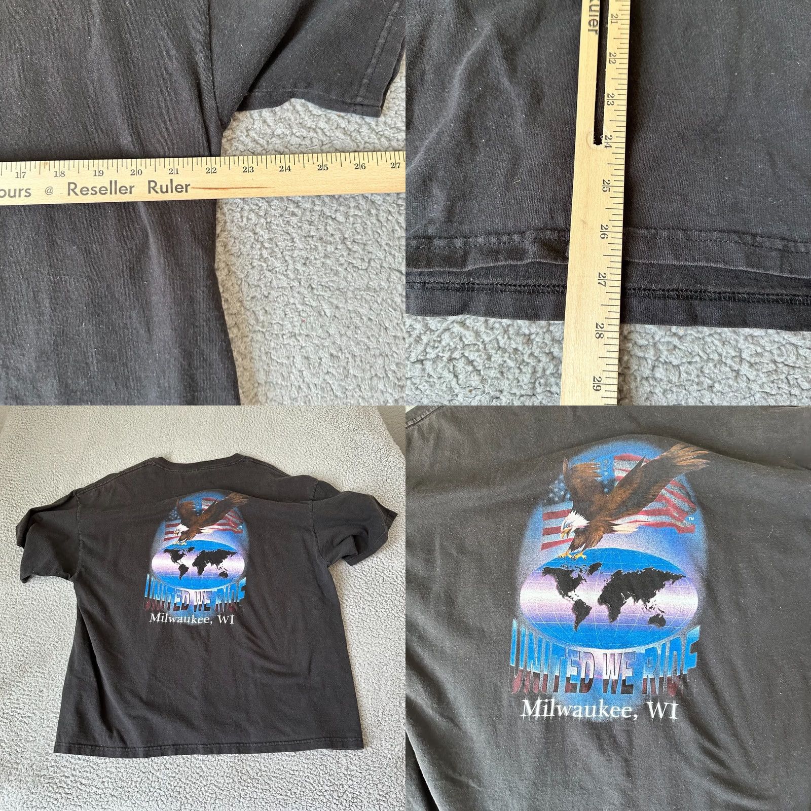 Vintage VINTAGE Motorcycle Shirt Mens XL Black Y2K Motors Rally Eagle Engine T-Shirt 80s 90s Classic Size US XL / EU 56 / 4 - 8 Thumbnail