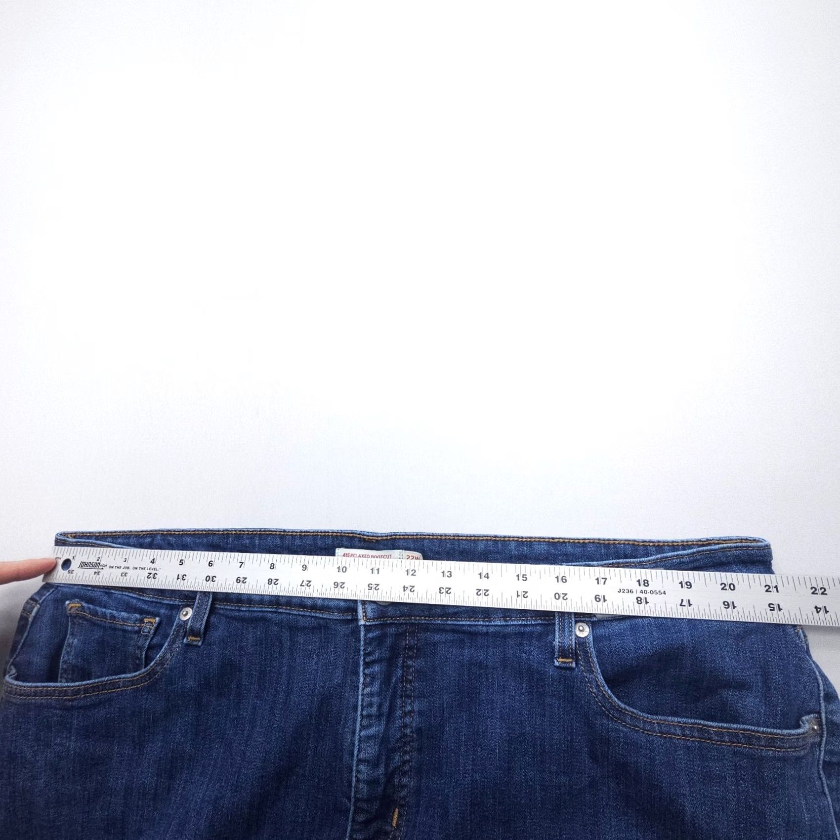 Levi's Levi's Jeans Womens 22W Blue Relaxed Bootcut Plus Size Dark Wash Stretch Denim Mid Rise Size 40" / US 18 - 7 Thumbnail