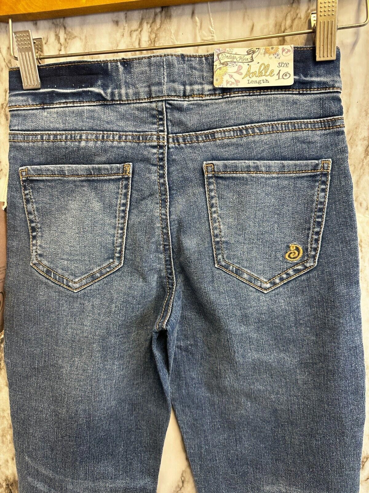 Designer Indigo Rein Ankle Length Denim Blue Jegging Girl size 10 Size 24" / US 00 / IT 34 - 4 Thumbnail