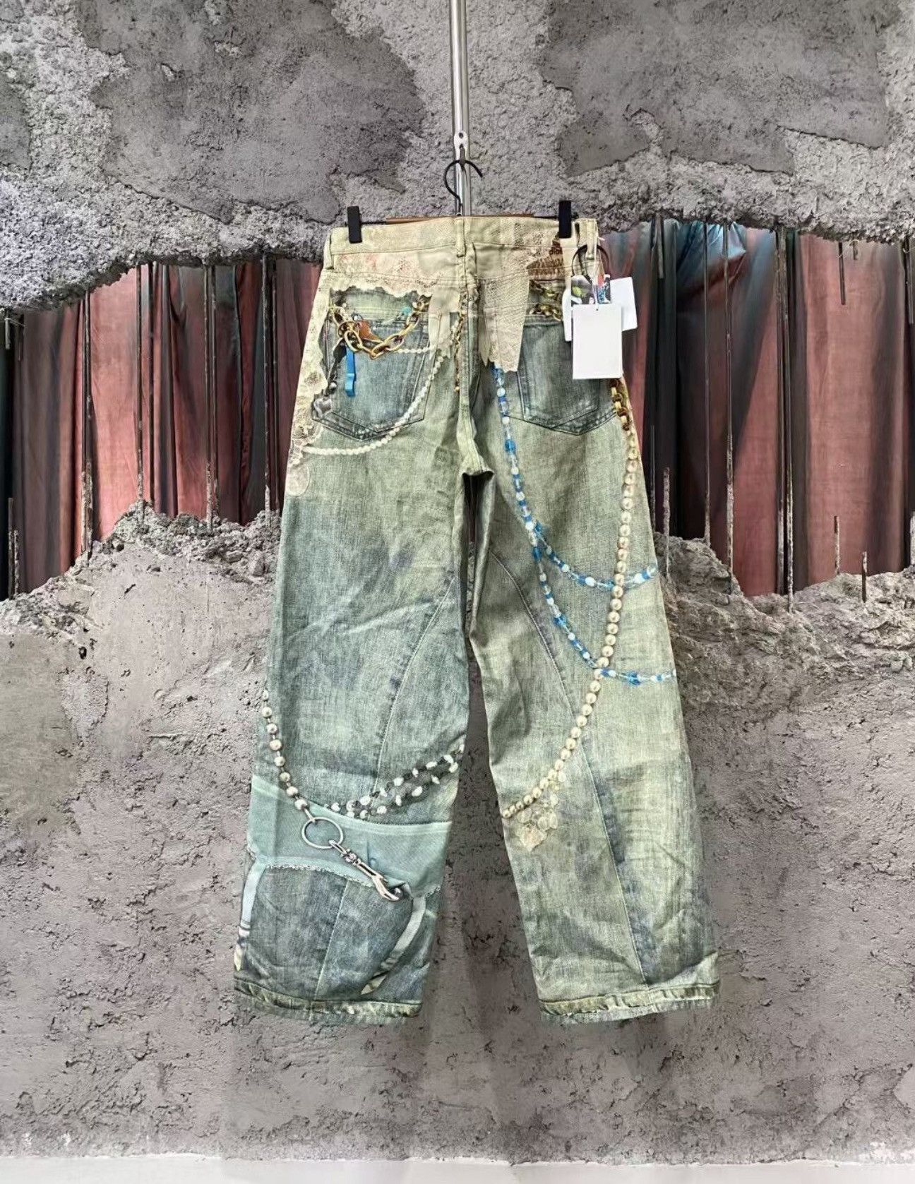 Acne Studios Acne Studios 3D Print Pear Denim Pants Size US 32 / EU 48 - 5 Thumbnail