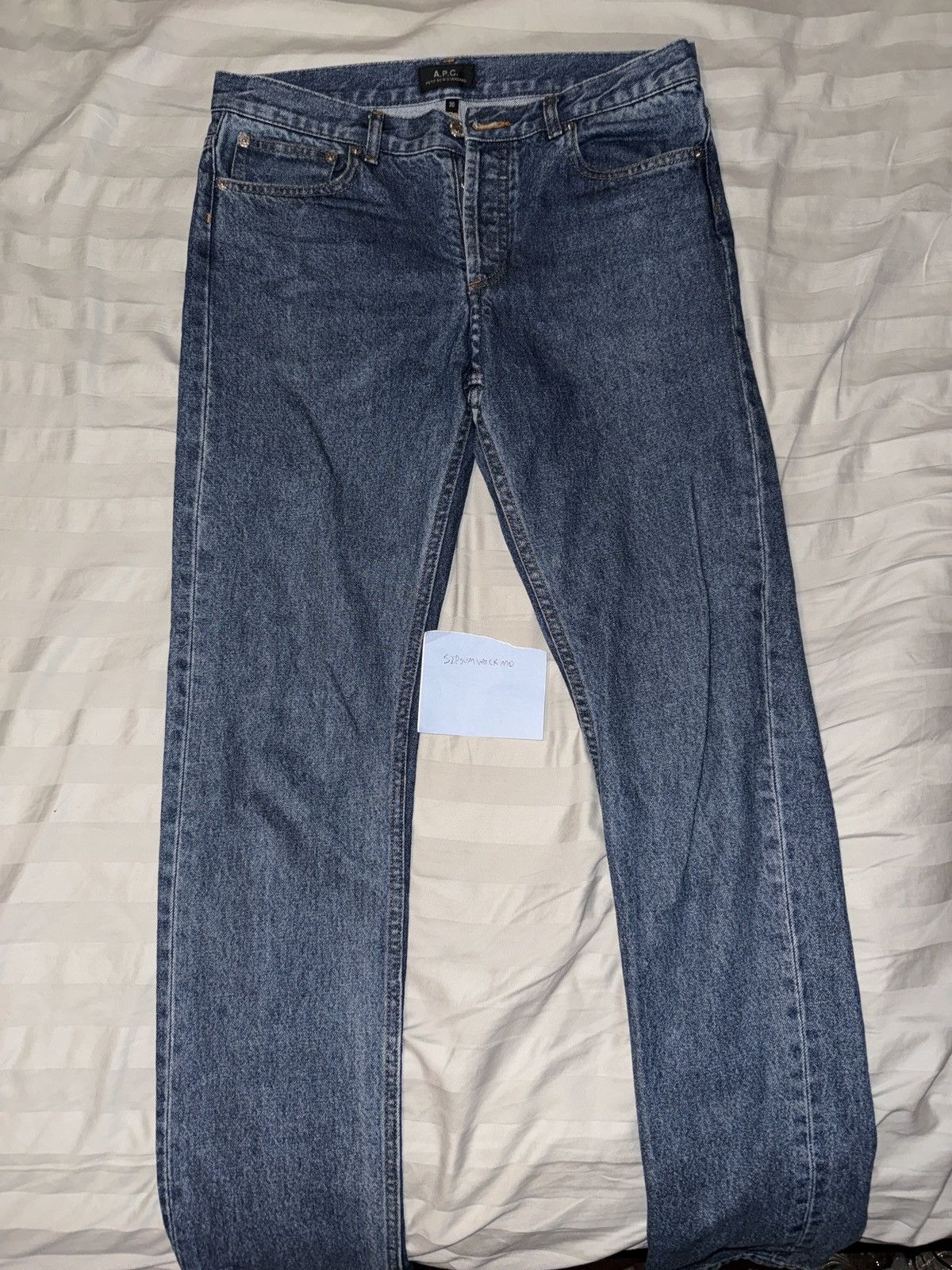 A.P.C. APC PETIT NEW STANDARD 100% COTTON DENIM Size US 30 / EU 46 - 1 Thumbnail