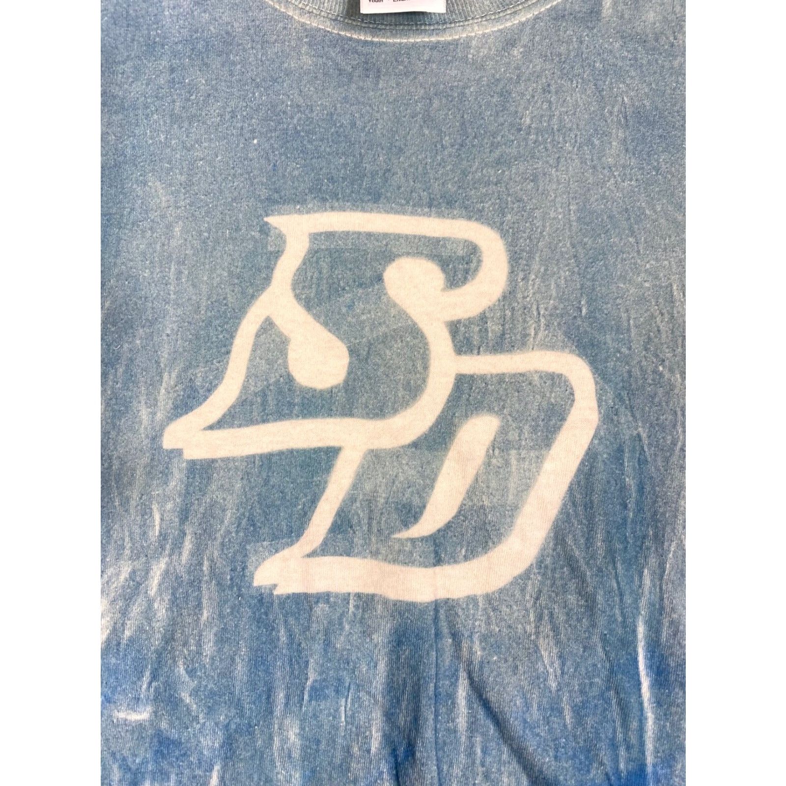 Gildan Gildan Heavy Cotton T-Shirt San Diego Bull Blue & White XL Crew Neck Men Gildan 1018 Short Sleeve Solid Colorful Size US XL / EU 56 / 4 - 2 Thumbnail