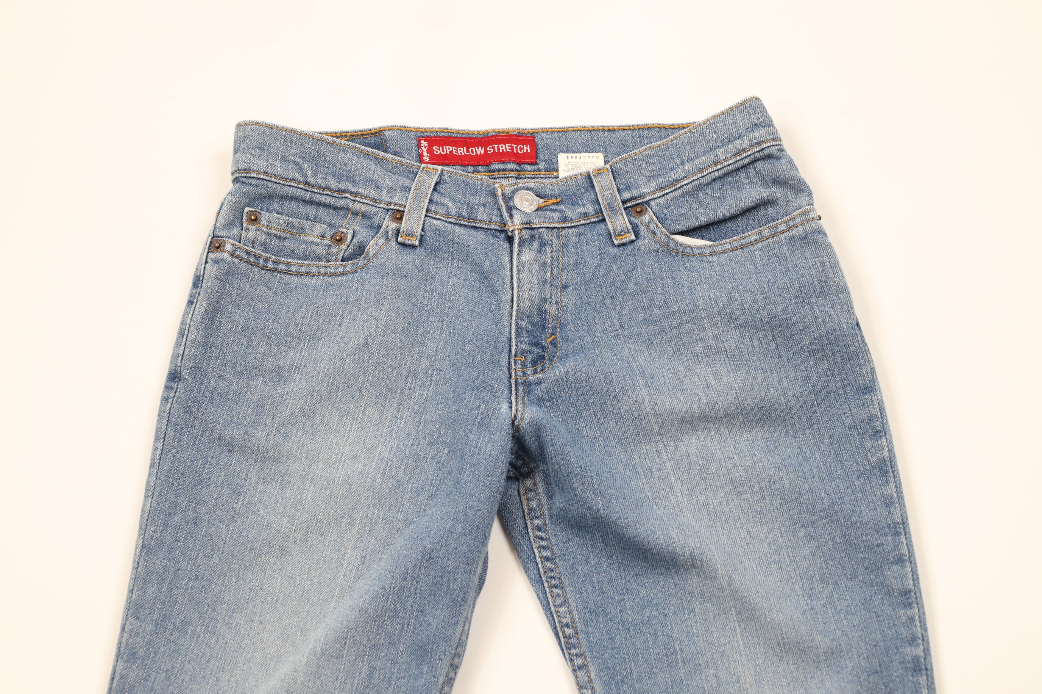Levi's × Vintage Vintage Y2K 2002 Levis 518 Womens Stretch Bootcut Jeans Size 25" / US 0 / IT 36 - 2 Thumbnail
