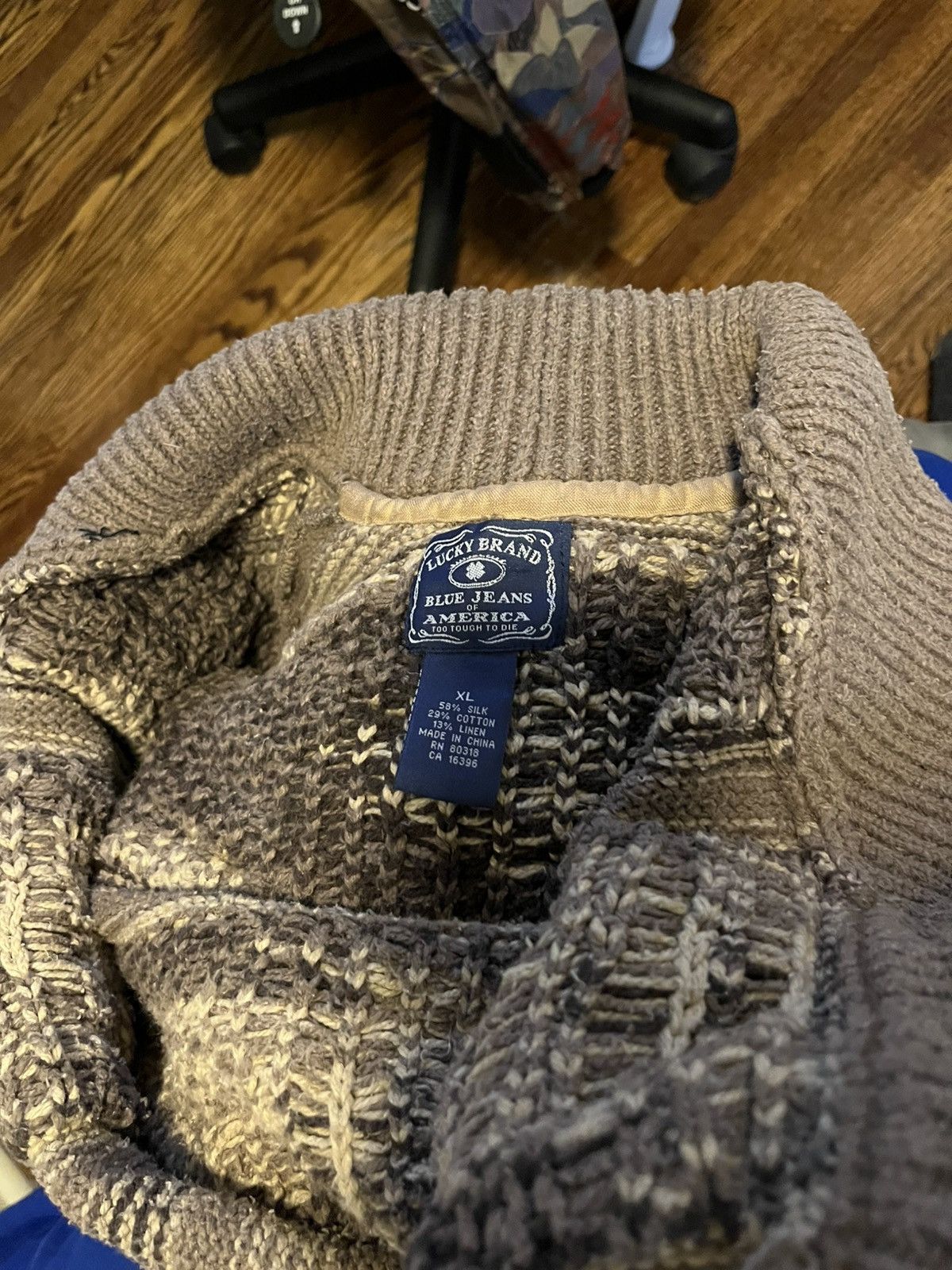 Lucky Brand brown lucky brand sweater Size XL / US 12-14 / IT 48-50 - 4 Thumbnail