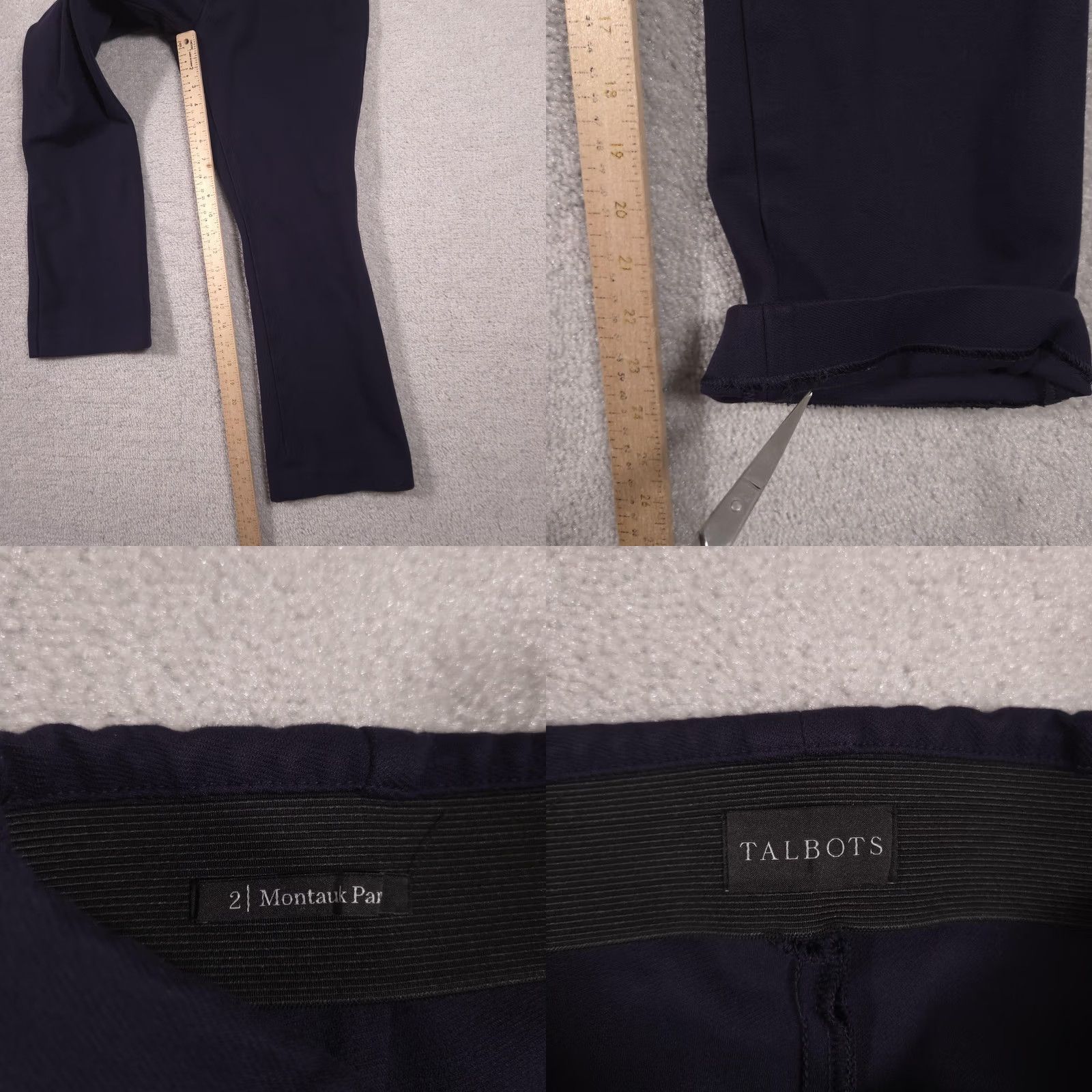 Talbots Talbots Pants Womens 2 Navy Montauk Ponte Pull On Straight Leg Ankle Dress Work Shirt? Size 26" / US 2 / IT 38 - 8 Thumbnail