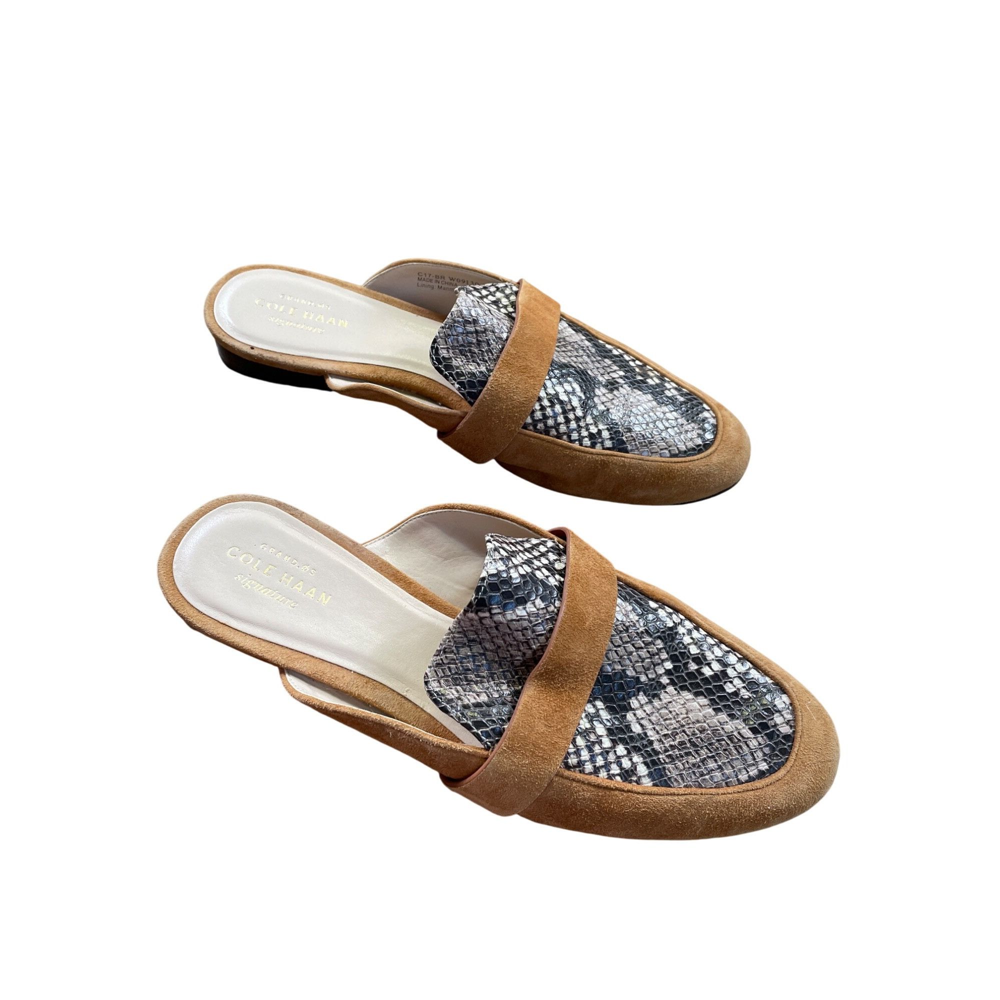 Cole Haan Cole Haan Womens Brown Leather Snake Print sandals Size 8B S Size US 8 / IT 38 - 4 Thumbnail