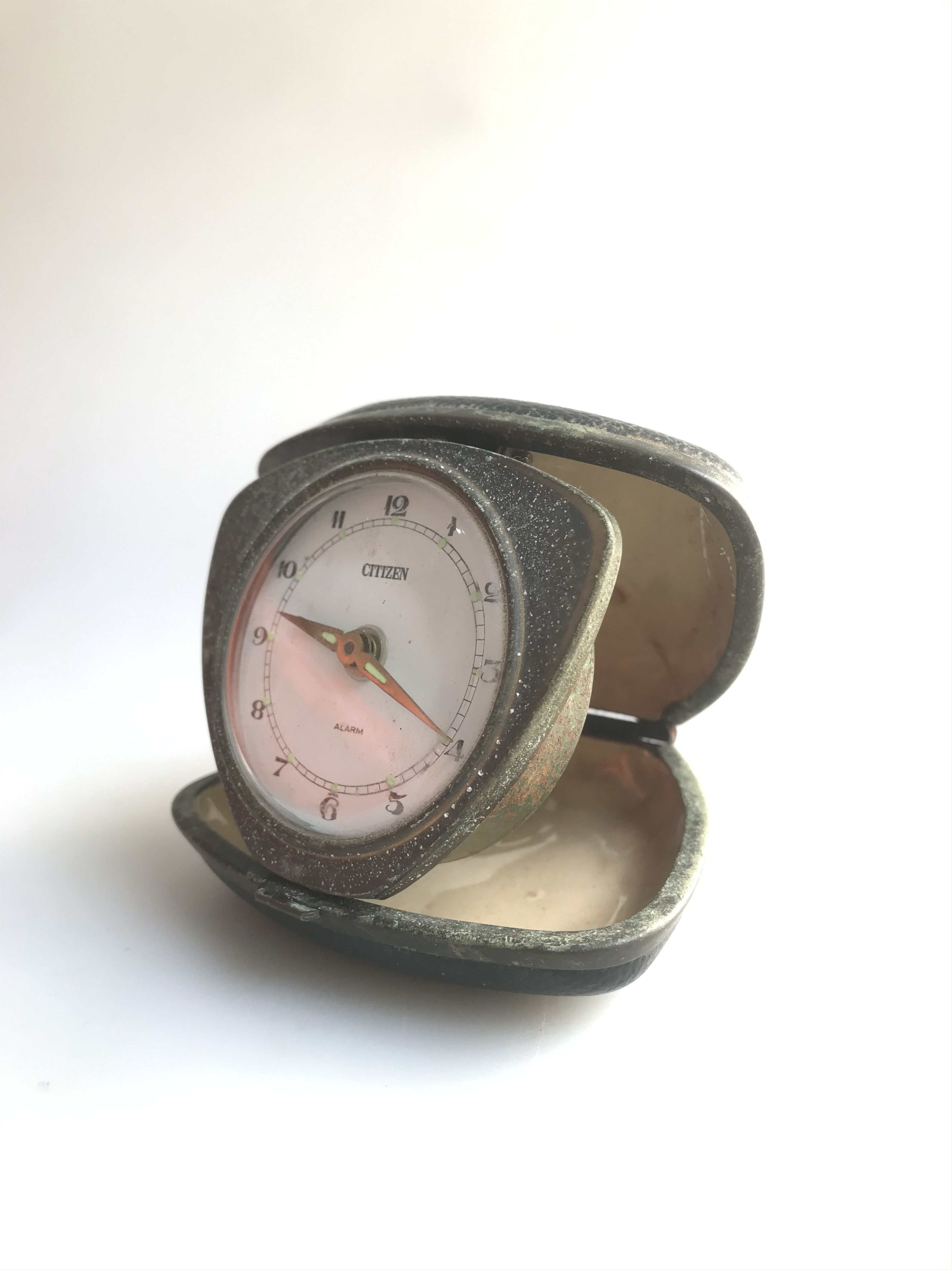 Vintage Citizen Alarm watch - Triangular shape, red case. Untested Size ONE SIZE - 7 Thumbnail