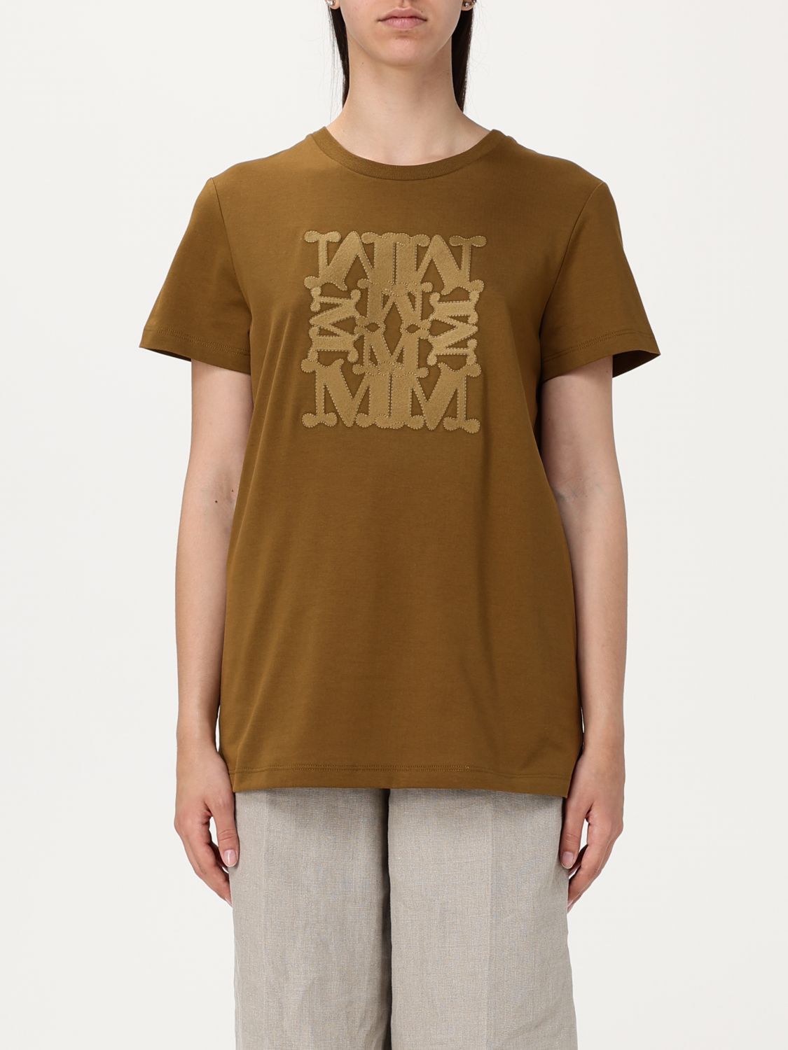【送料&関税込】Max Mara fido Brown Wool Blend T-shirt Max Mara MAX MARA 'Fido' Brown Wool Blend T-Shirt | Grailed
