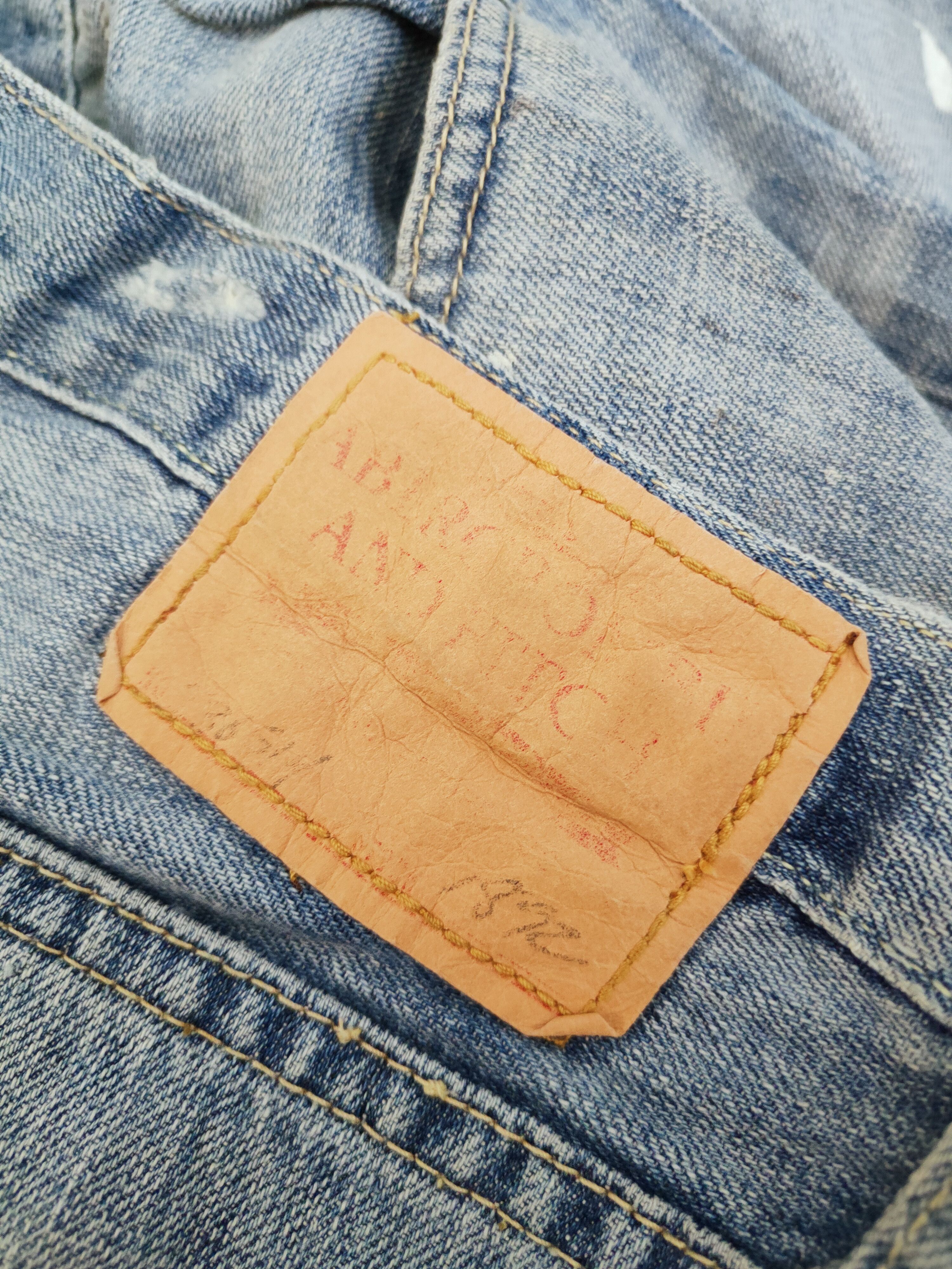 Abercrombie & Fitch × Vintage Vintage Abercrombie&Fitch Blue Distressed Ripped Jeans Size 33" - 15 Thumbnail