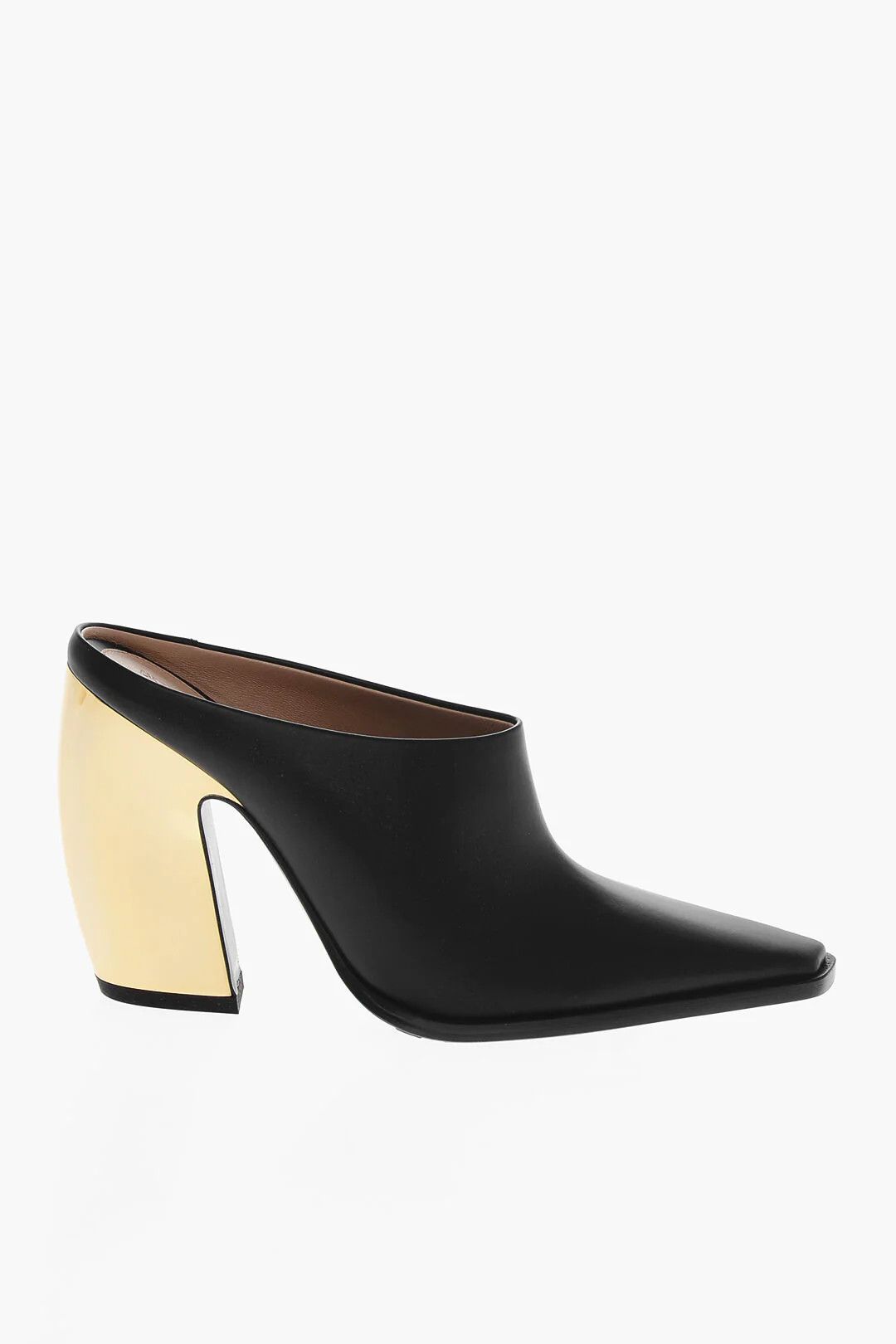 Bottega Veneta og1mm0426 Leather Mules in Black Size US 6 / IT 36 - 1 Thumbnail