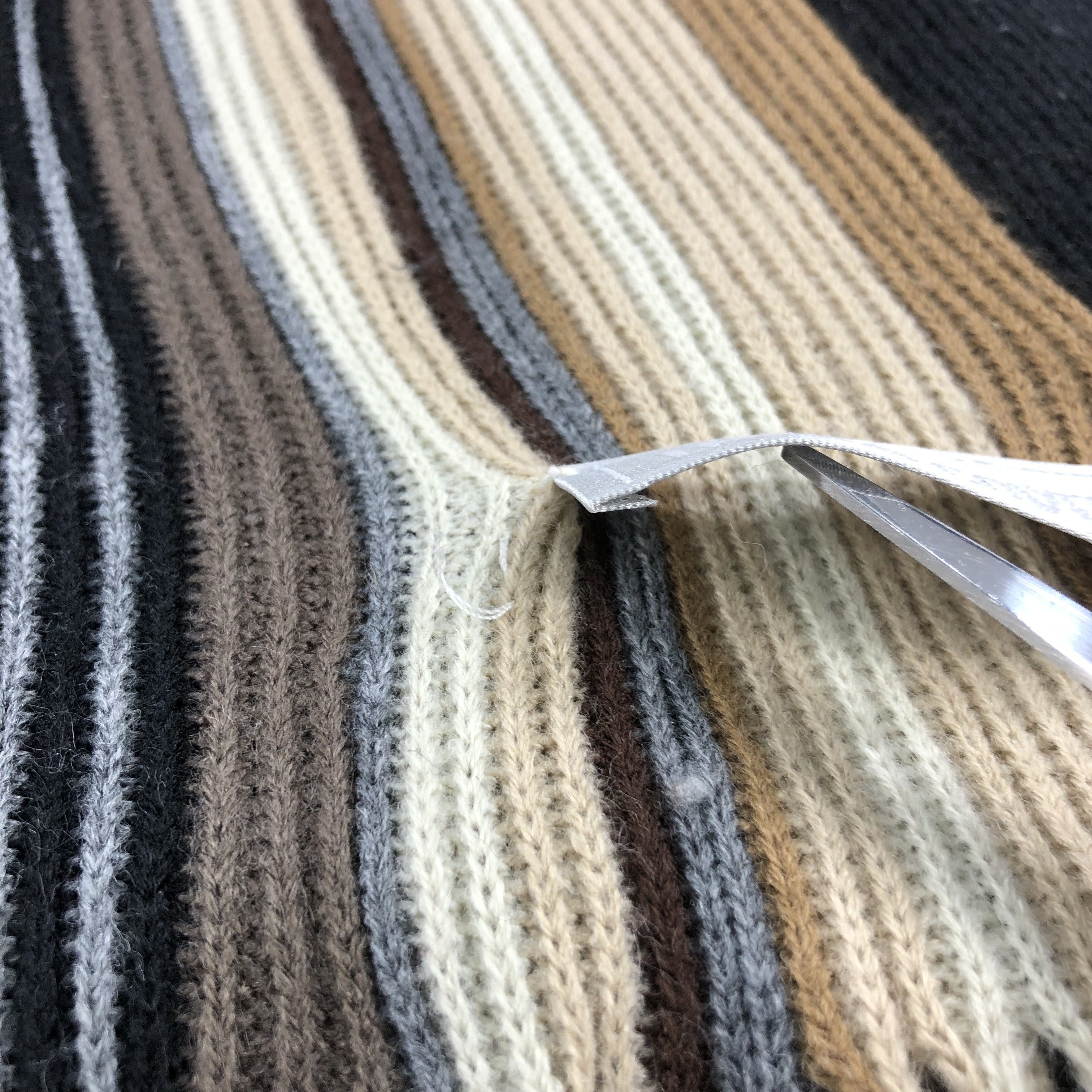 Enrico Coveri Enrico Coveri Striped Knit Scarf Muffler V676 Size ONE SIZE - 5 Thumbnail