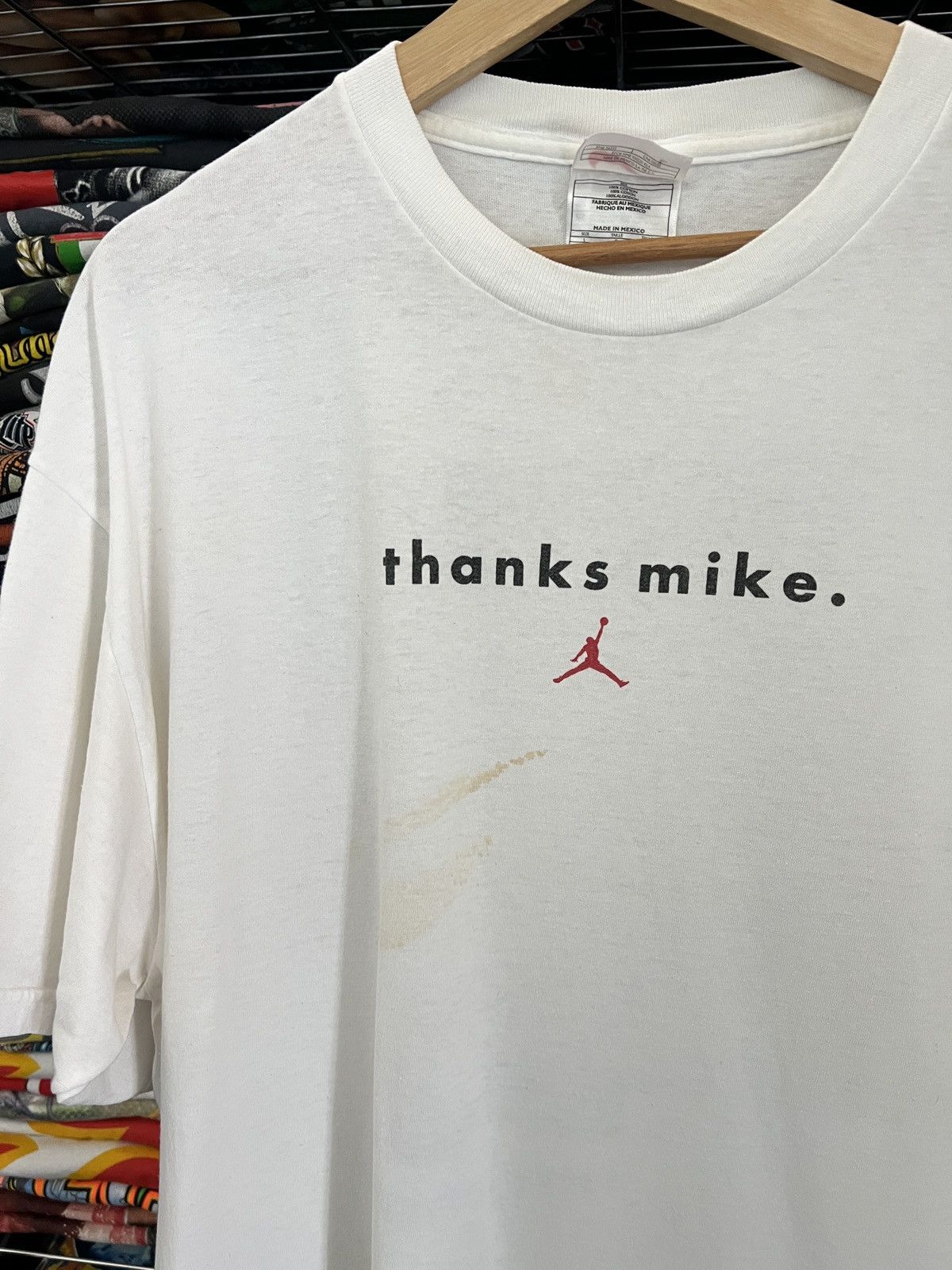 Nike 90s Thanks Mike for Inspiring Us Michael Jordan NBA Tee Size US L / EU 52-54 / 3 - 4 Thumbnail
