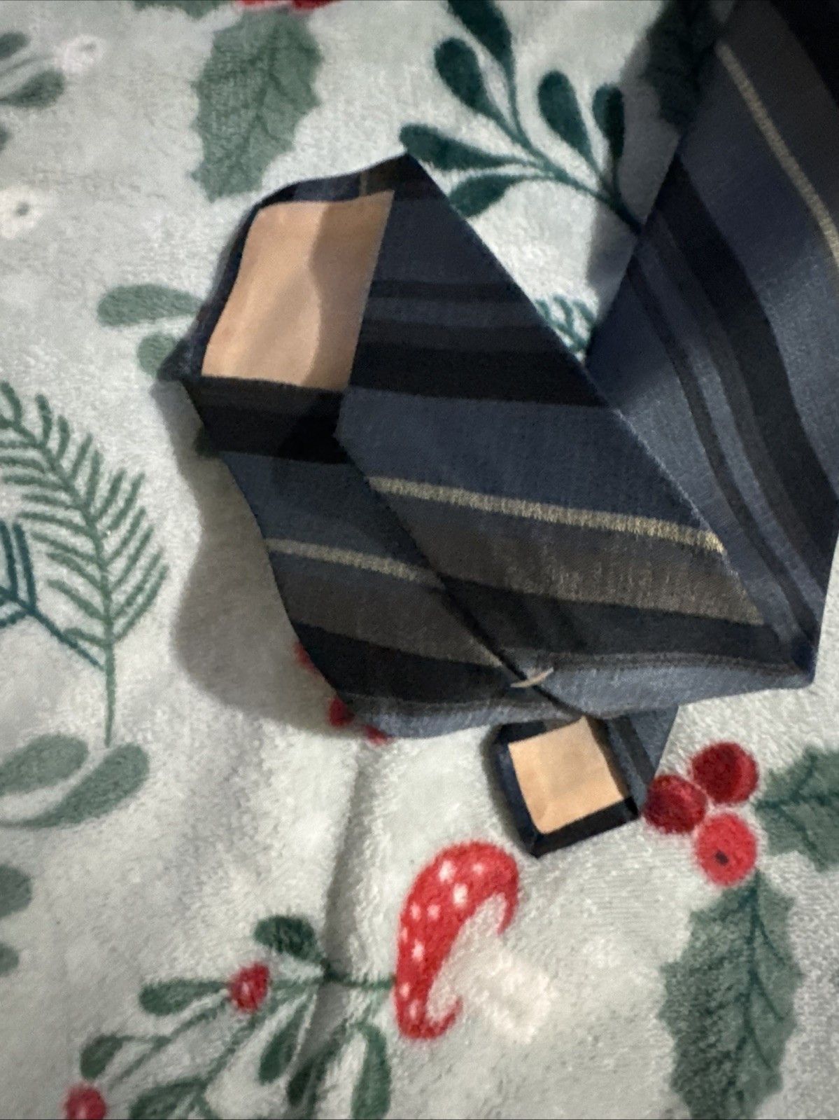 Other Cappuccino Striped Tie Navy Blue Gold Black - Professional Size ONE SIZE - 5 Thumbnail