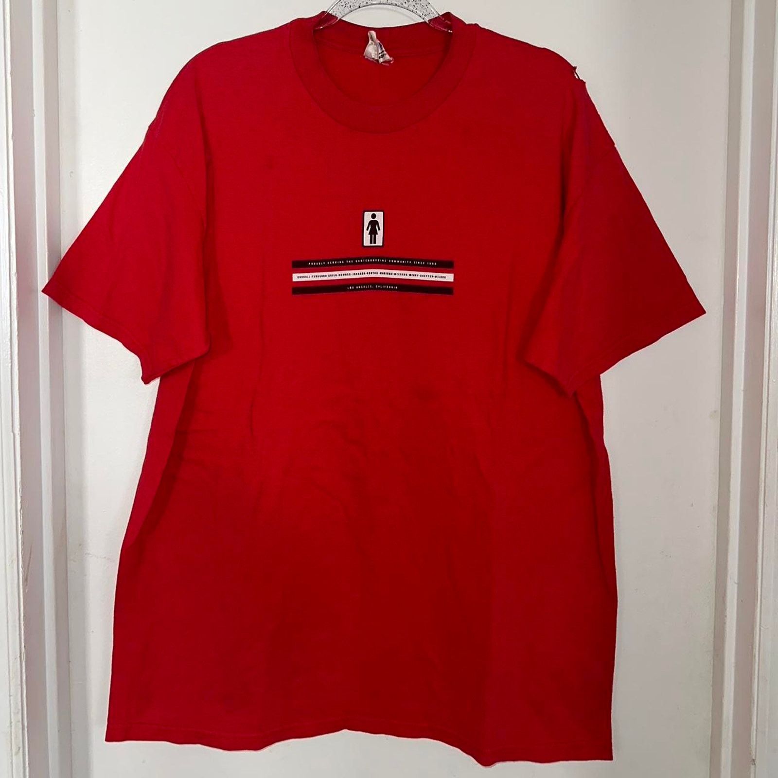Girl Skateboards × Vintage Vintage 90s Girl Skateboards T Shirt Los Angeles size XL Size US XL / EU 56 / 4 - 1 Thumbnail