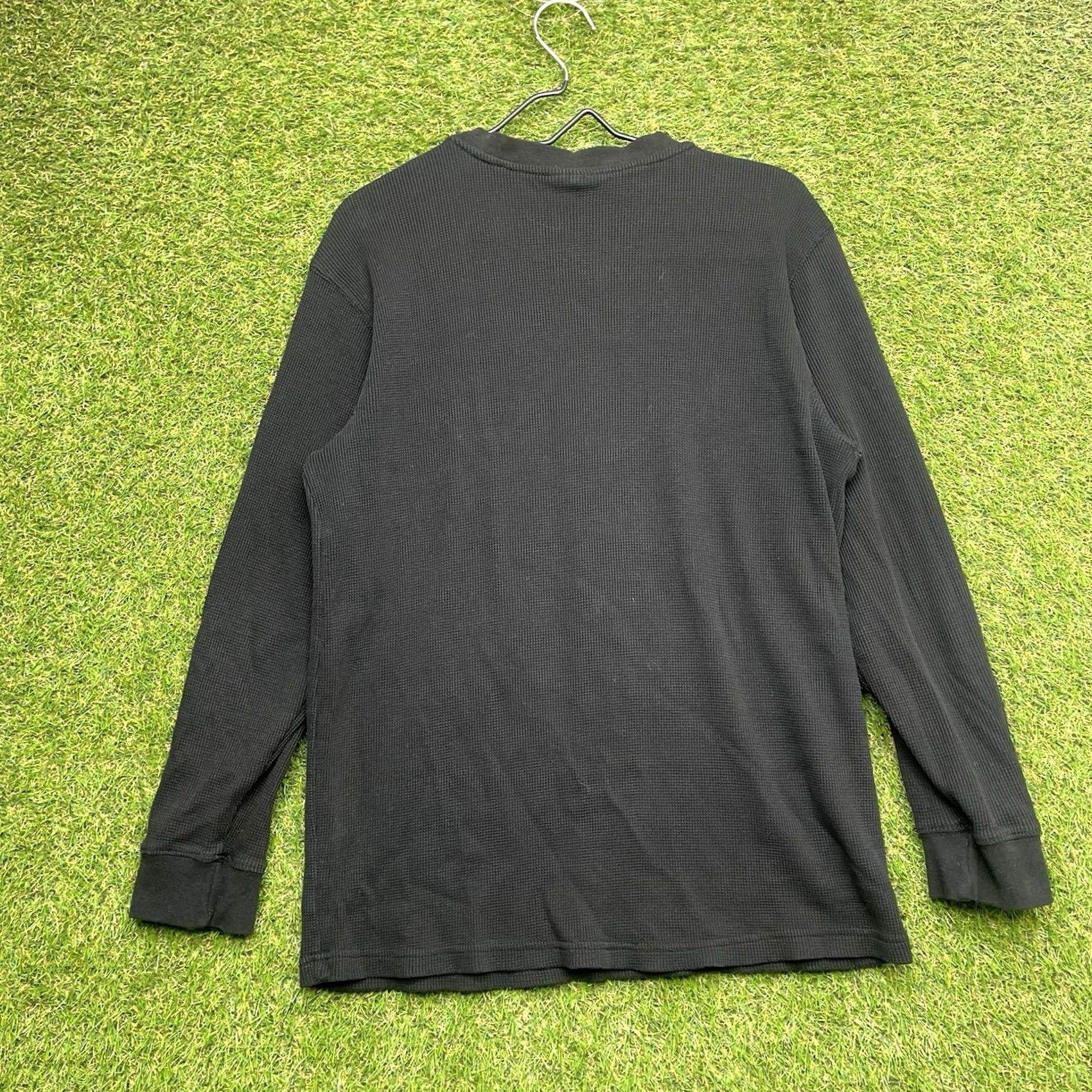 Southpole Southpole Y2K Thermal Shirt Mens XL Black Graphic Long Sleeve Grunge Gothic Hipster 2000s Vintage Crew Neck T-Shirt Men XLT Size US XL / EU 56 / 4 - 2 Thumbnail