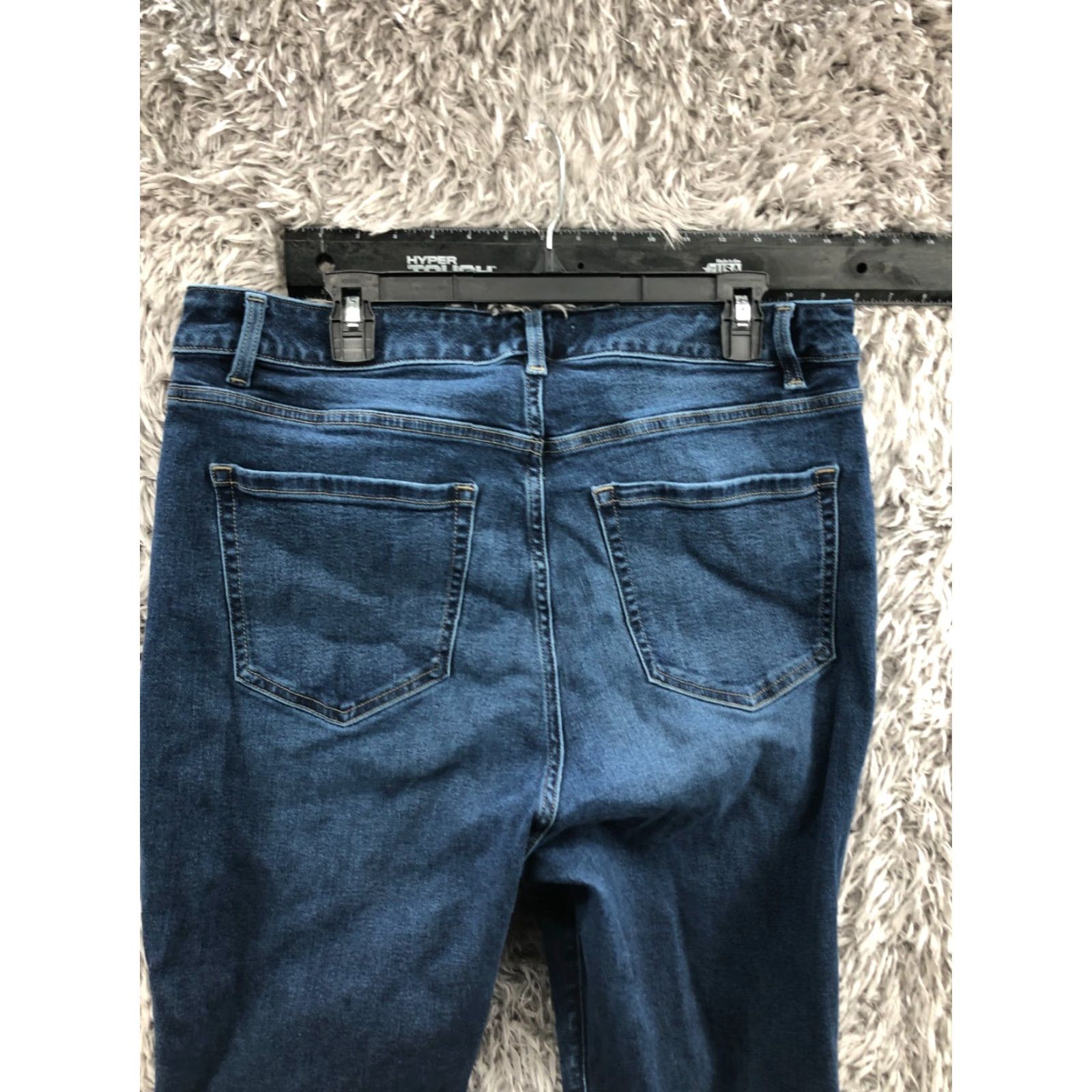 Vintage Lane Bryant Jeans Womens Plus 20 High Rise Skinny Denim Blue 5-Pocket Regular Fit Size 42" / US 20 - 7 Thumbnail