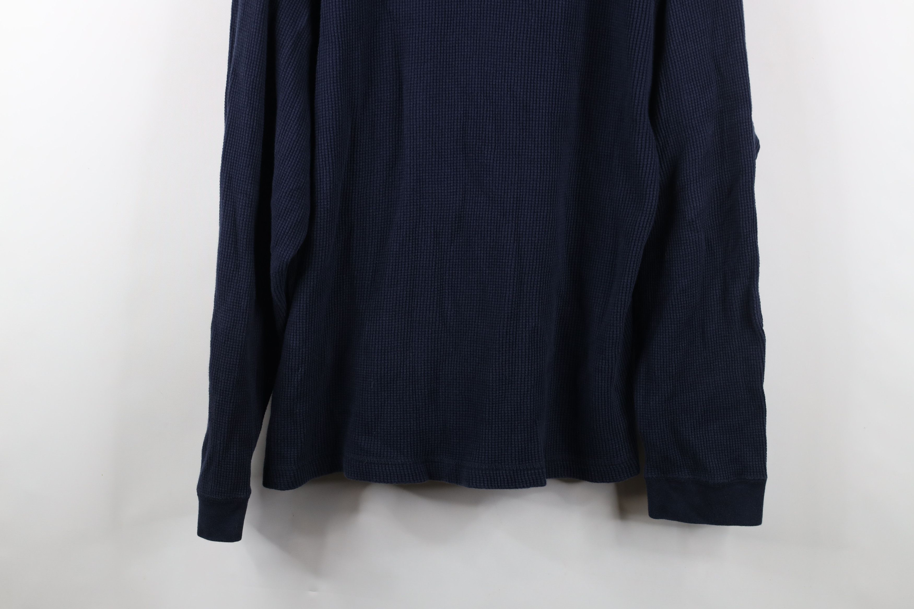 Vintage Vintage 90s Streetwear Thermal Waffle Knit Henley T-Shirt Size US XXL / EU 58 / 5 - 3 Thumbnail