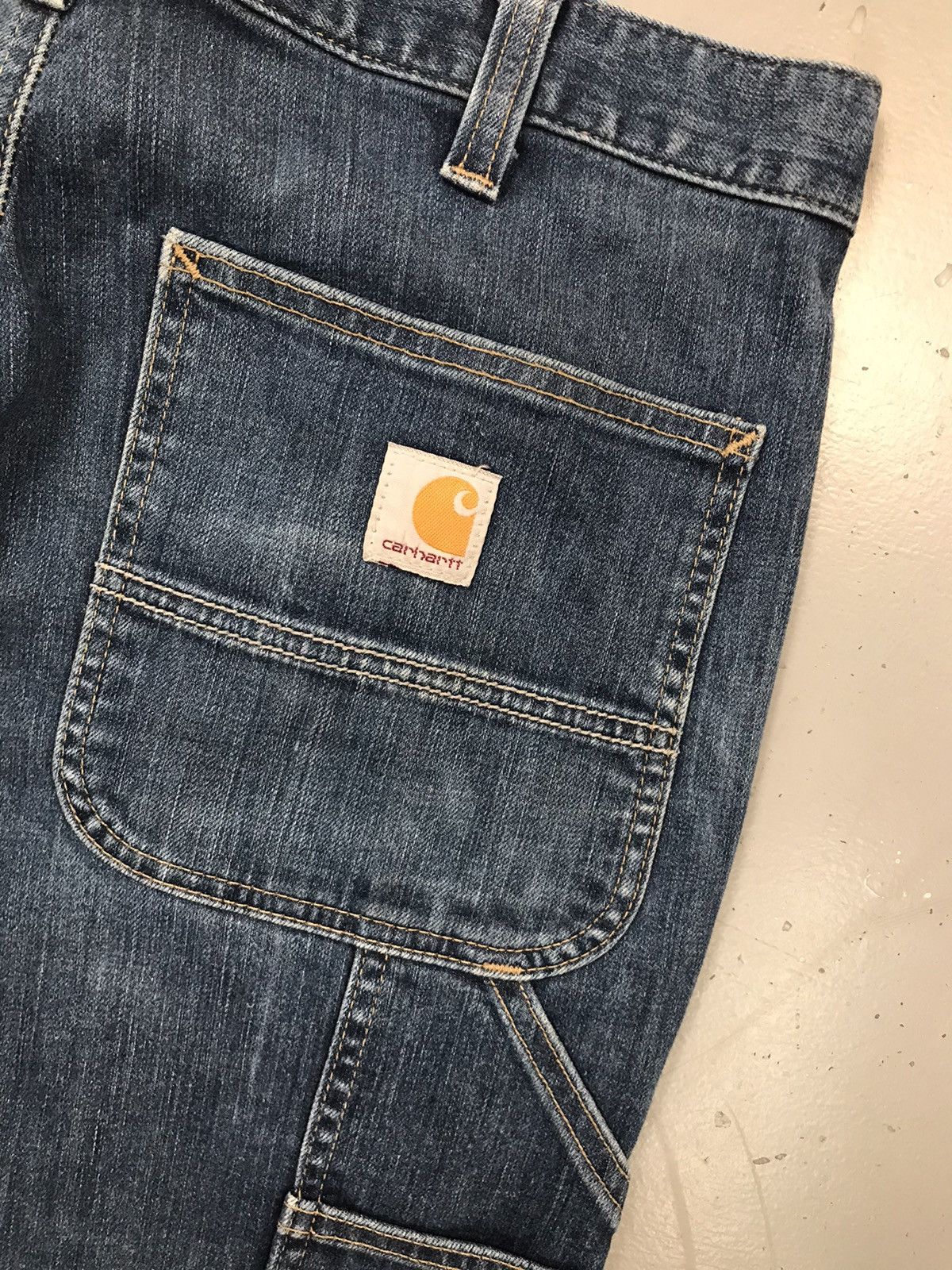 Carhartt Vintage Carhartt double knee relaxed fit denim workwear Size US 34 / EU 50 - 13 Thumbnail