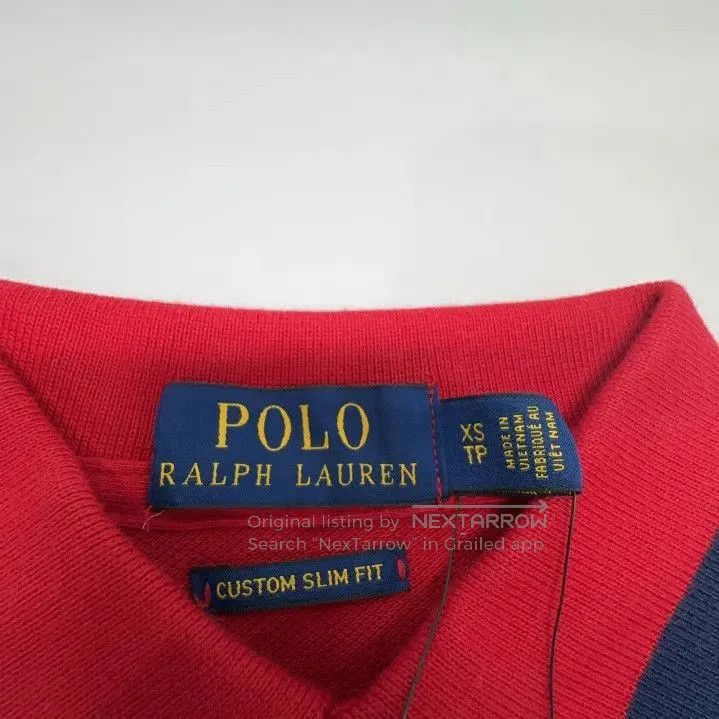 Polo Ralph Lauren Polo Ralph Lauren Red Stripe Pony Logo Polo Shirt. Size US XS / EU 42 / 0 - 4 Thumbnail