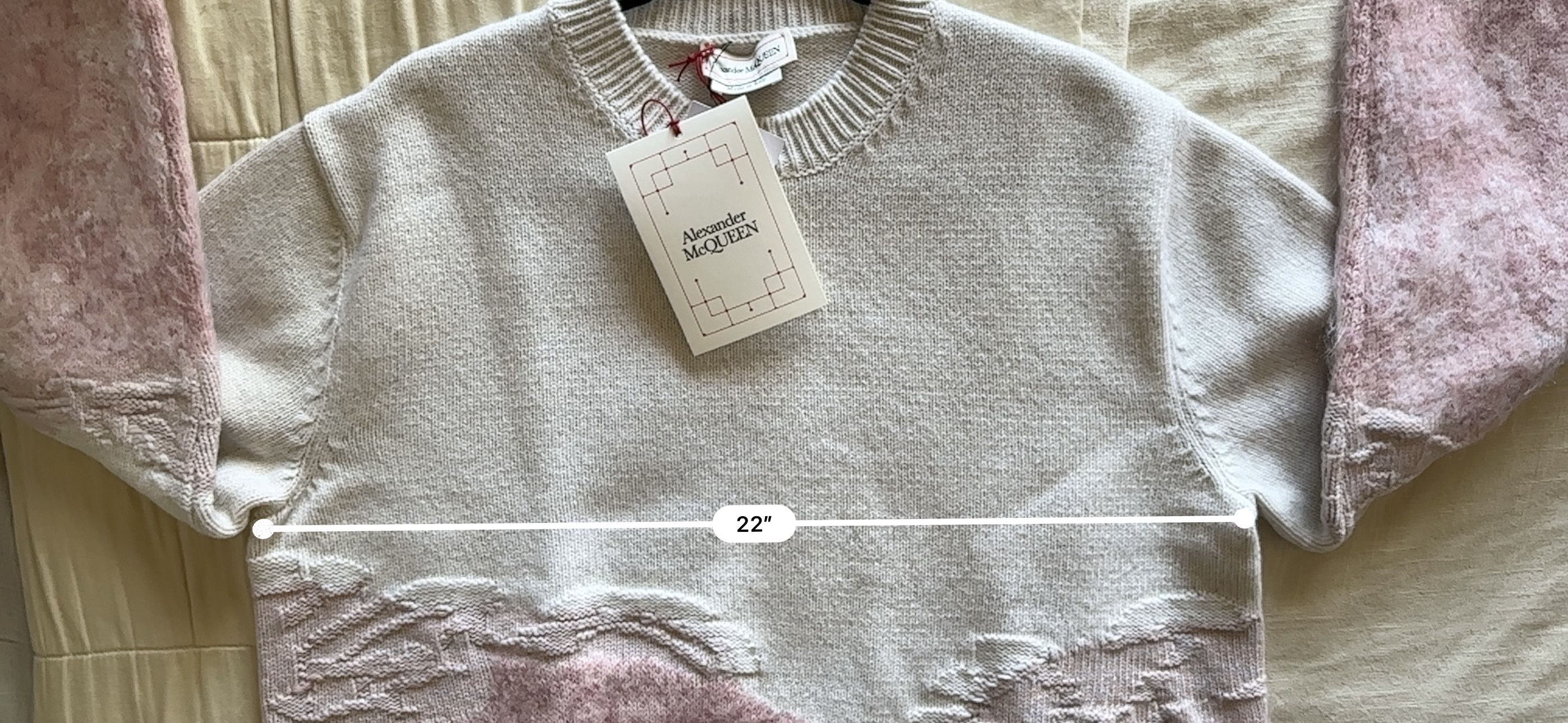 Alexander McQueen Alexander McQueen Oversize Intarsia Flower Crewneck Size US S / EU 44-46 / 1 - 3 Thumbnail