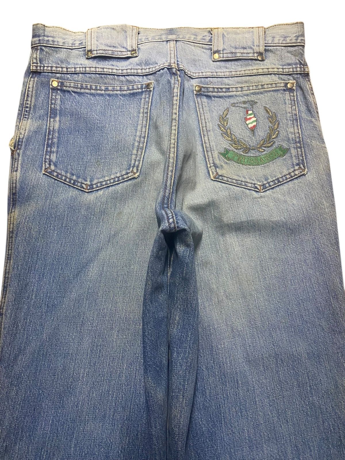 Trussardi Vintage Japanese Brand Trussardi Mud Wash Loose Jeans Size US 32 / EU 48 - 4 Thumbnail
