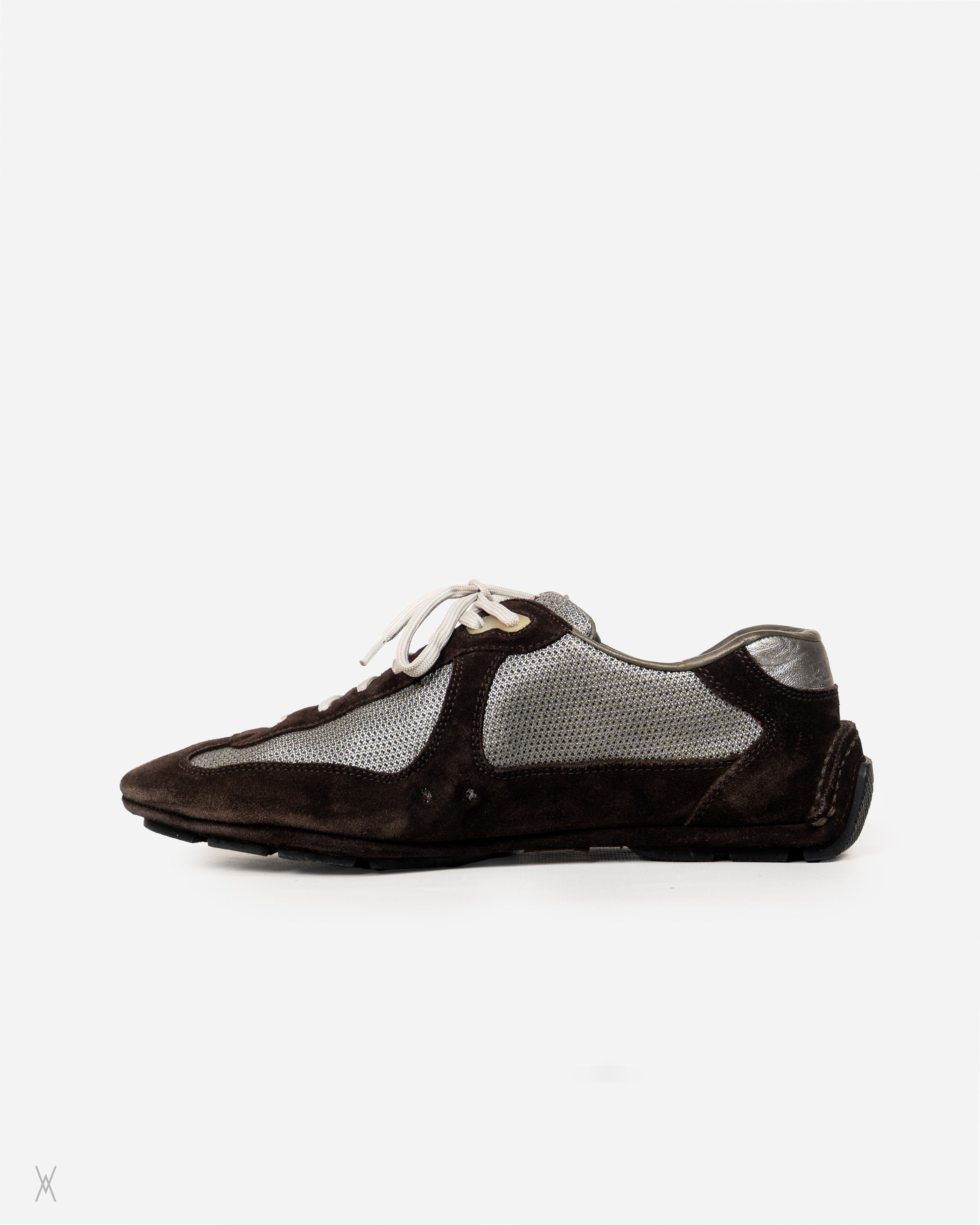 Prada Prada Linea Rossa Suede & Mesh Driving Sneakers Size US 9 / EU 42 - 4 Thumbnail
