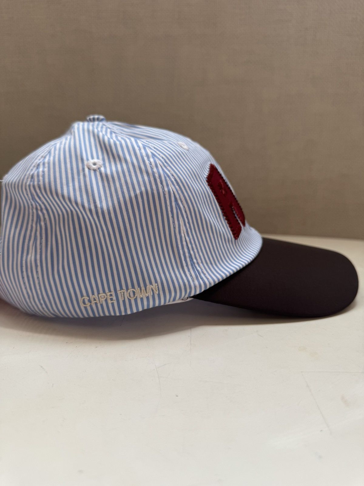 Alex Zono (New) Alex Zono Dad Cap Stripe Blue Running Hat Size ONE SIZE - 4 Thumbnail