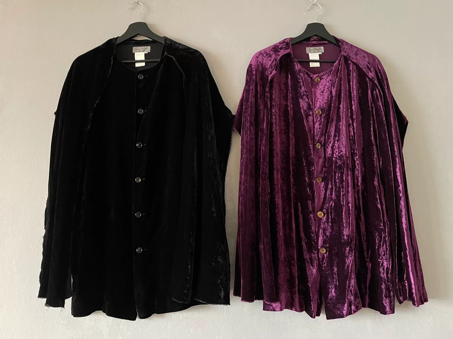 Yohji Yamamoto Yohji Yamamoto 1999AW Velvet Shirt Scarf Pair Size M / US 6-8 / IT 42-44 - 1 Thumbnail