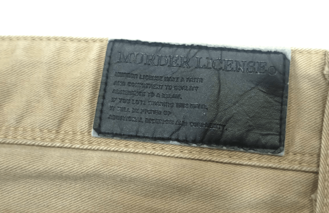 Murder License PUNK FLARE🔥 MURDER LICENSE Smokes Whiskers Denim Size US 33 - 20 Thumbnail