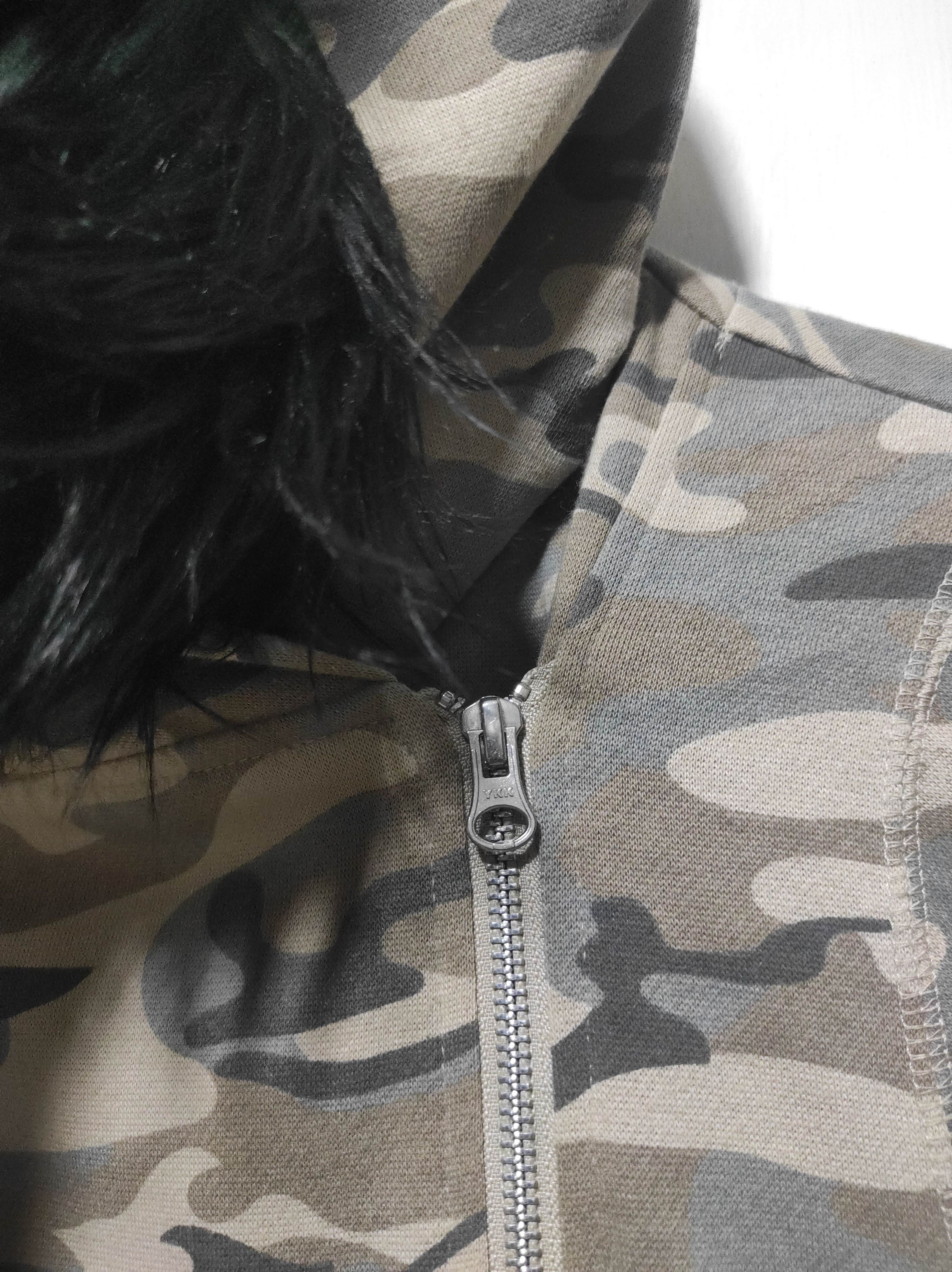 If Six Was Nine N, Camo Asymetrical Fur Zipper Hoodie Size US L / EU 52-54 / 3 - 7 Thumbnail