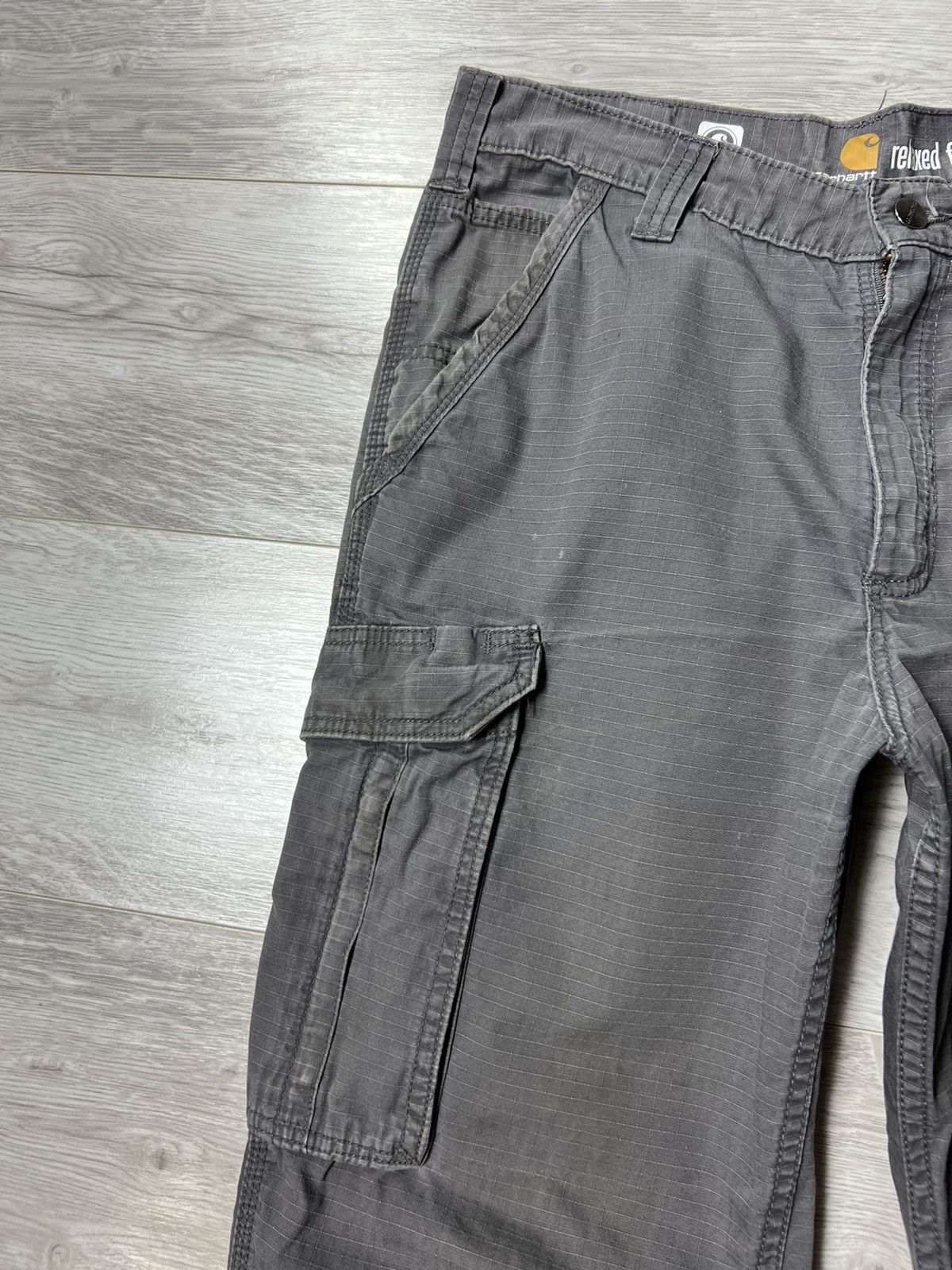 Carhartt × Vintage Carhartt Destroyed Cargo Baggy Pants Workwear Street Style Size US 33 - 15 Thumbnail