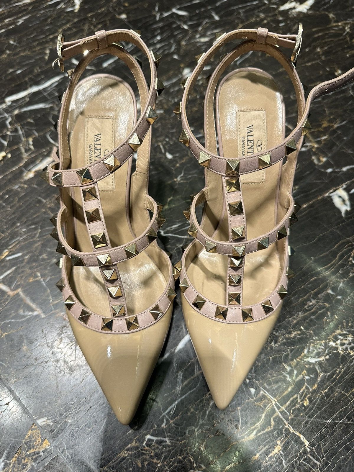 Valentino Valentino studs heel Size US 6 / IT 36 - 1 Thumbnail