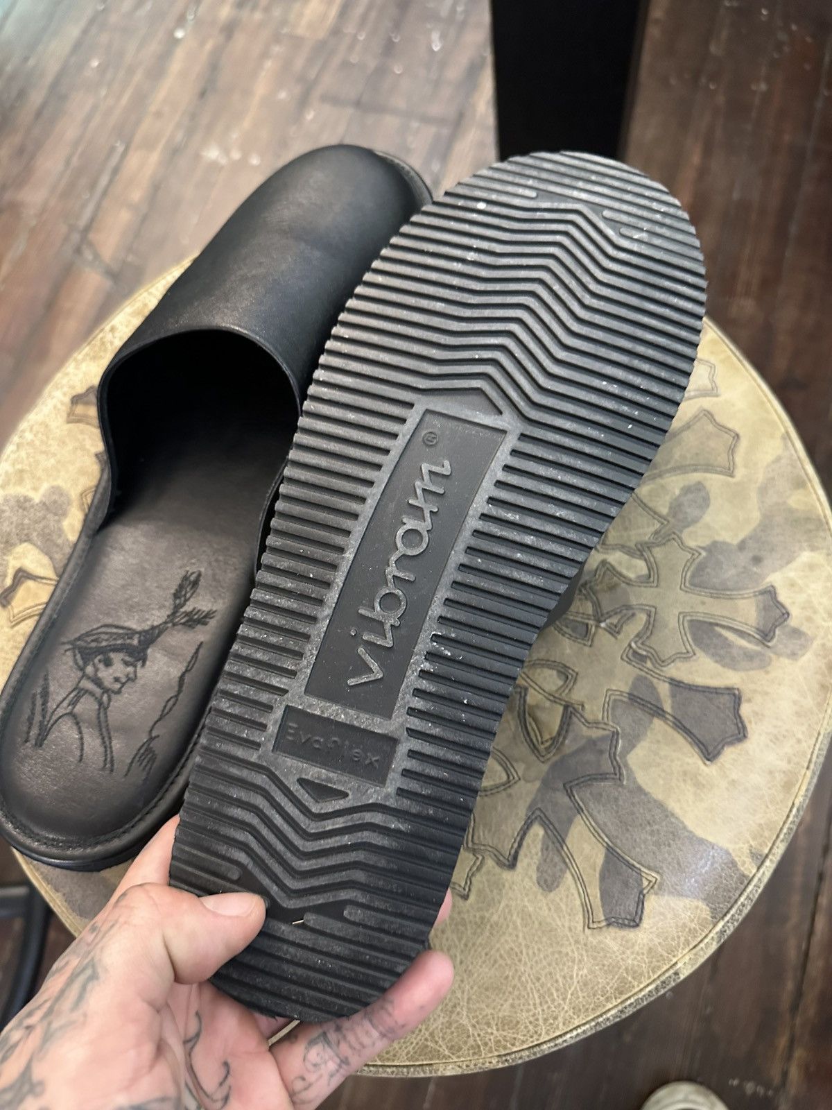 Enfants Riches Deprimes ERD indoor / outdoor leather slip on shoes sandals Size US 11 / EU 44 - 1 Thumbnail