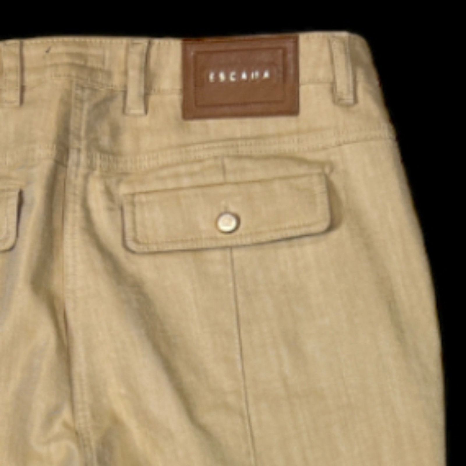 Escada Escada Gold/Yellow Pants | Size 12 Size 34" / US 12 / IT 48 - 6 Thumbnail