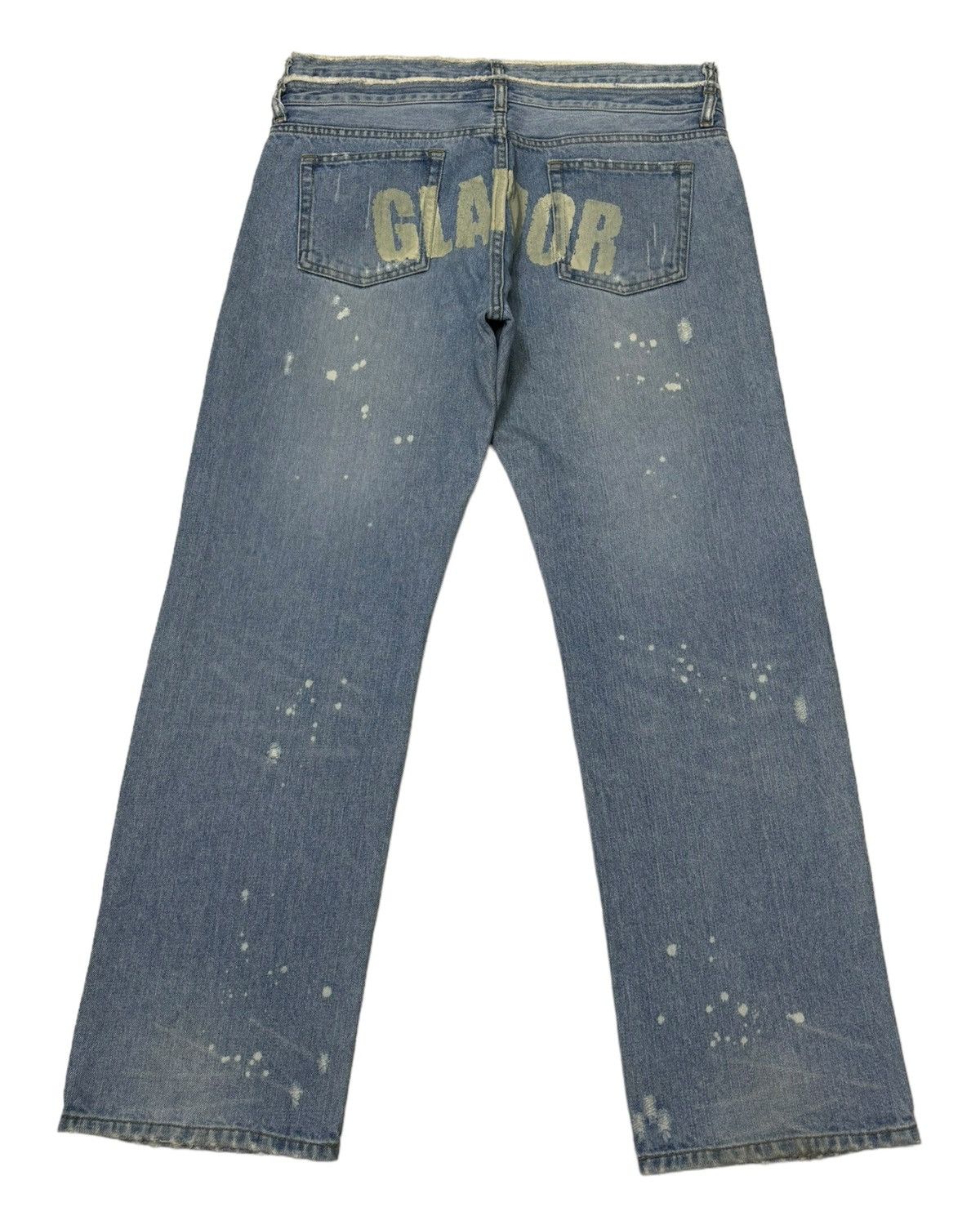 Hysteric Glamour 🔥DOUBLE WAIST JAPANESE BRAND GLAMOR BAGGY DENIM JEANS Size US 34 / EU 50 - 4 Thumbnail
