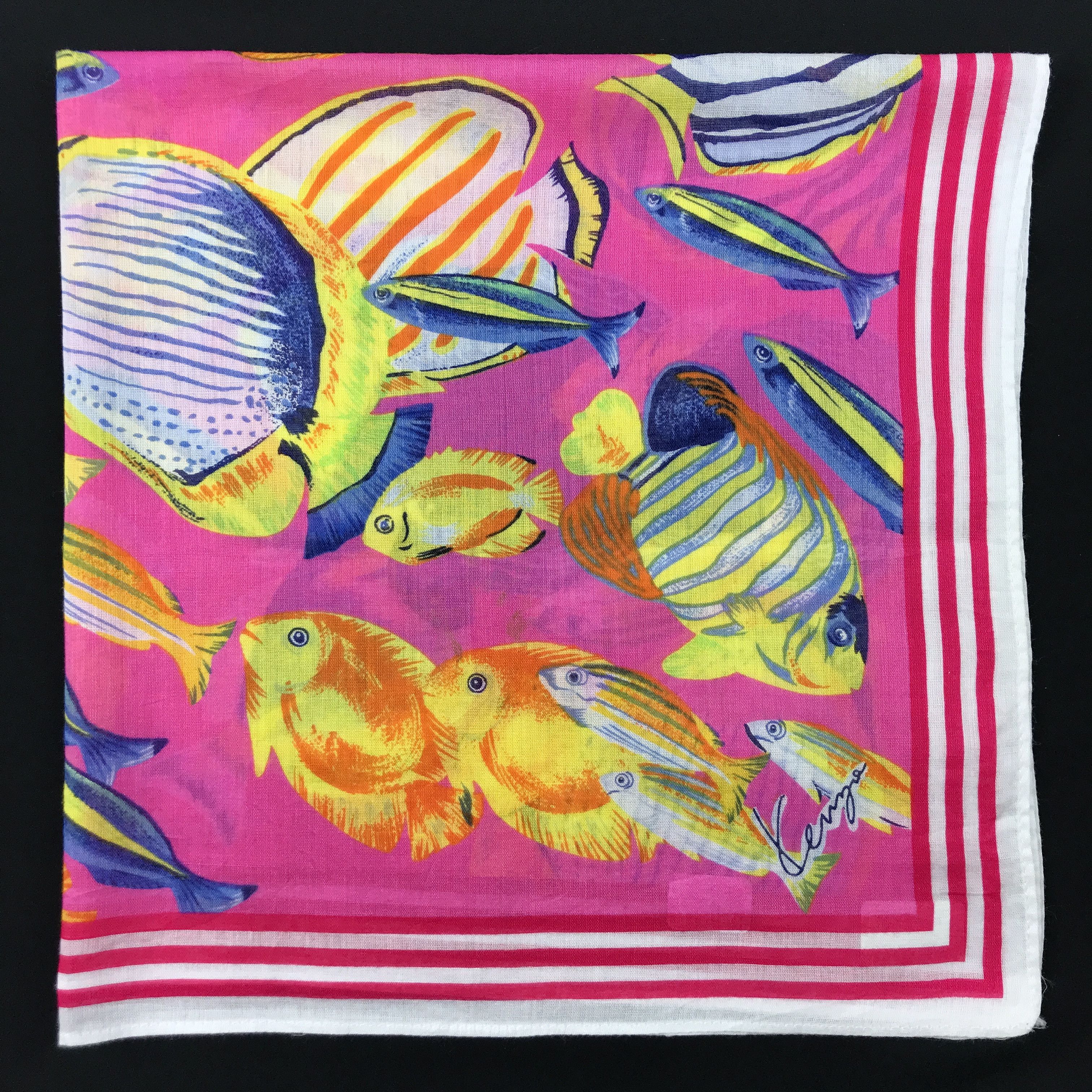 Japanese Brand × Kenzo × Vintage Vintage Kenzo Bandana Neckerchief Handkerchief Size ONE SIZE - 1 Thumbnail