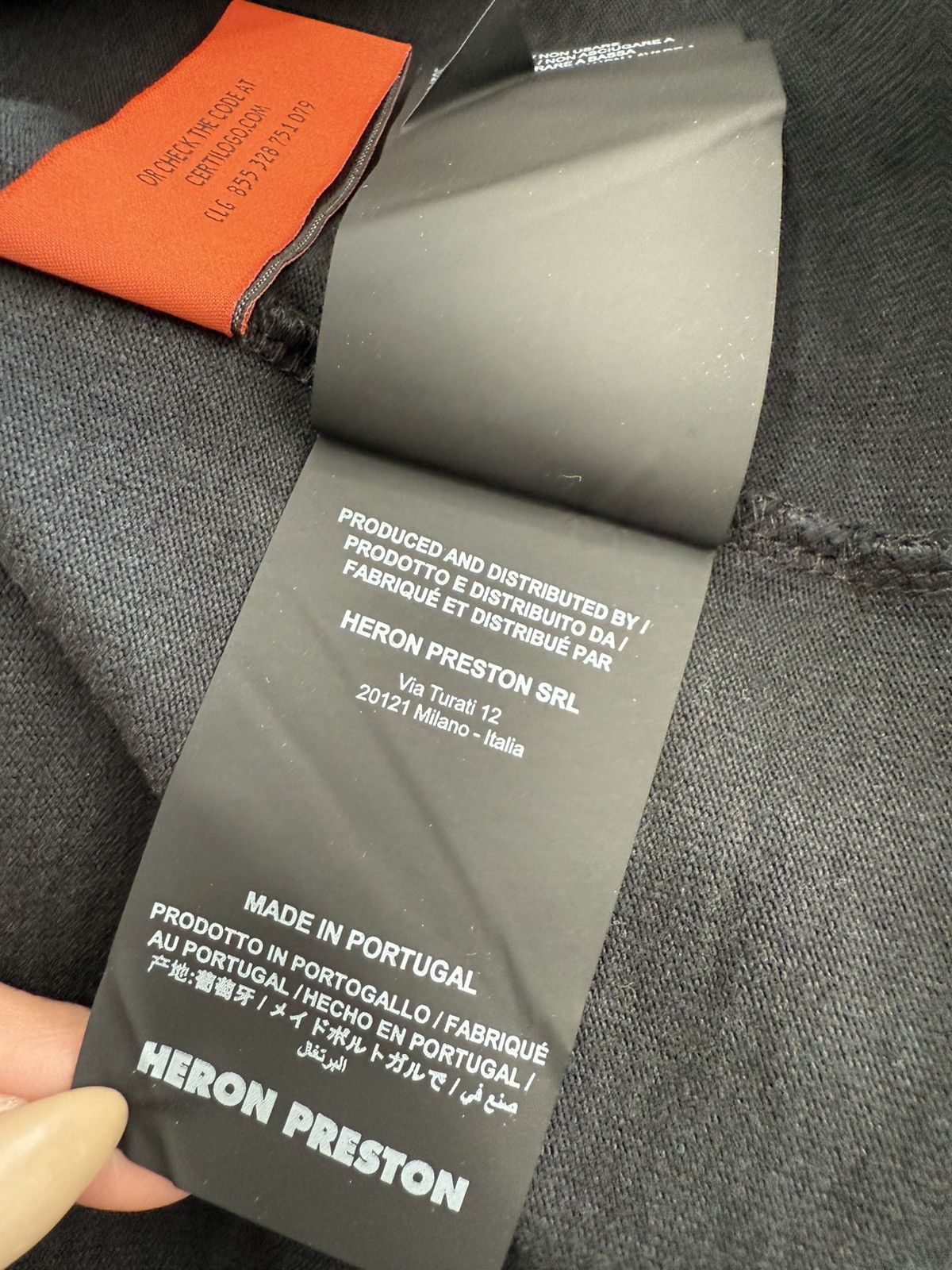 Heron Preston Heron Preston Black Tshirt Size US M / EU 48-50 / 2 - 11 Thumbnail