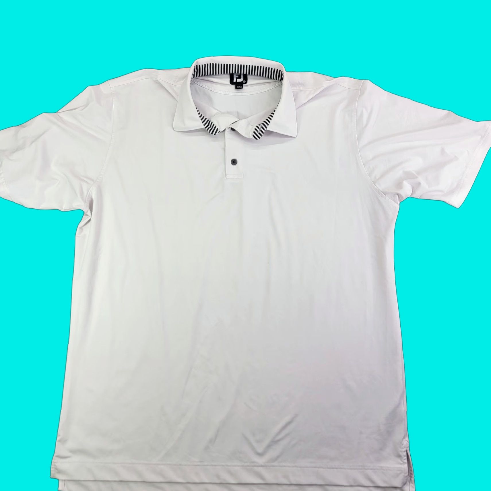 Footjoy FootJoy Polo Shirt Mens 2XL White Golf Short Sleeve Embroidered Logo Performance Size US XXL / EU 58 / 5 - 1 Thumbnail