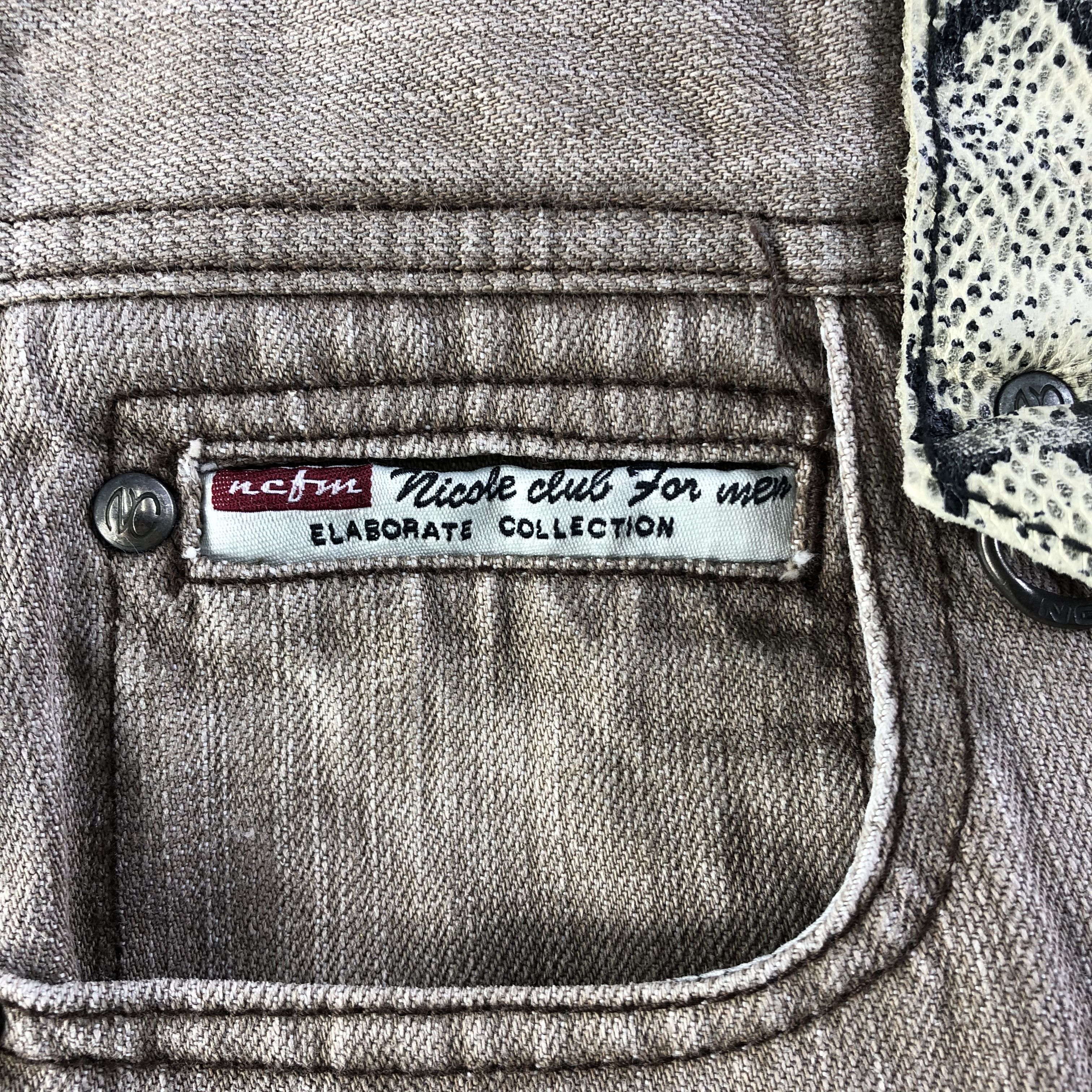 Nicole Club Nicole Club Patchwork Snake Skin Jeans Rework Denim Size US 30 / EU 46 - 9 Thumbnail