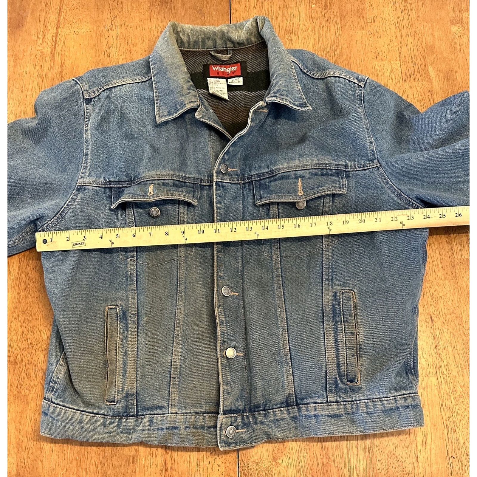 Wrangler VINTAGE Wrangler Hero Blanket Lined Denim Jacket XL Men Blue Bomber Western Lined Jacket Size US XL / EU 56 / 4 - 7 Thumbnail