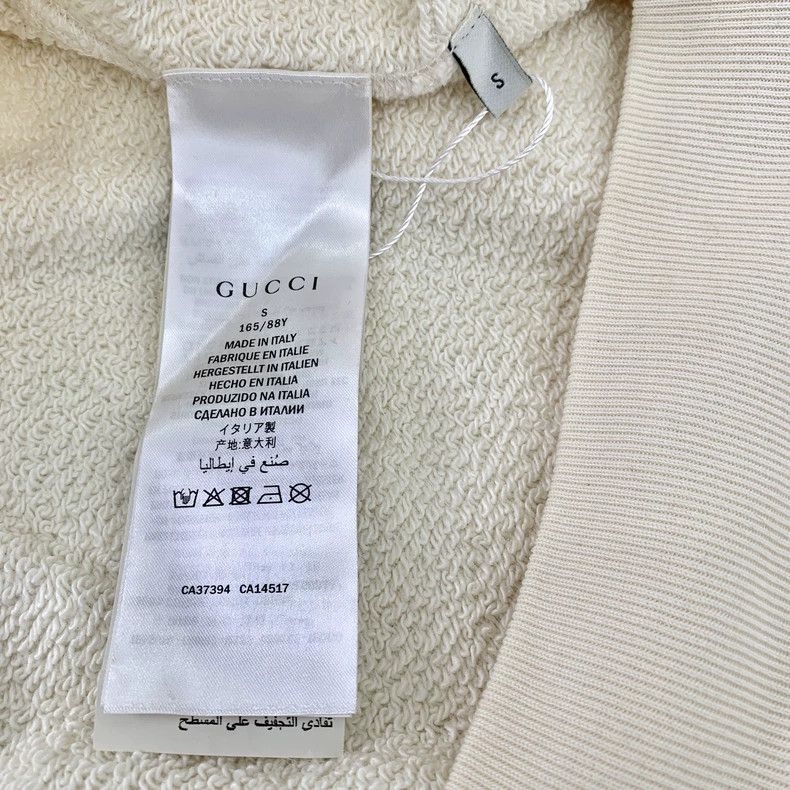 Gucci Gucci Beige cat letter sequin cotton round-neck long-sleeve Size US S / EU 44-46 / 1 - 7 Thumbnail