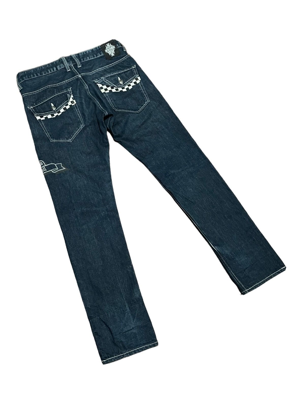 If Six Was Nine × Japanese Brand Japanese Wild Life Skull Jeans Size US 34 / EU 50 - 17 Thumbnail