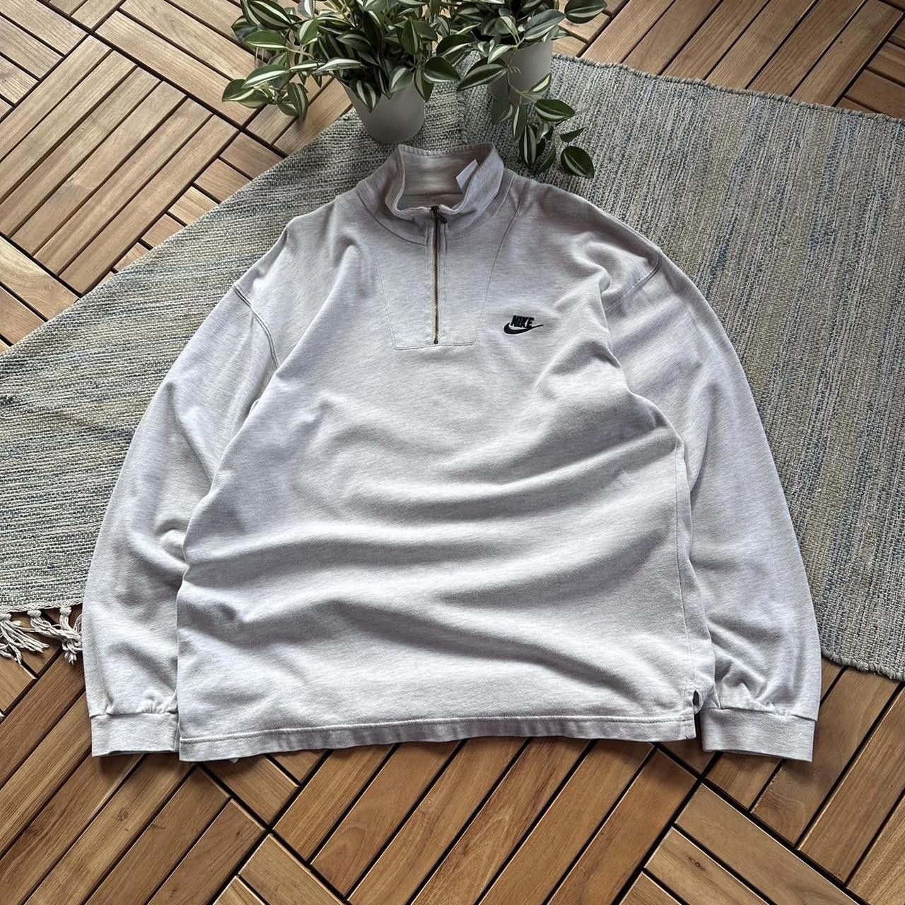 Vintage Y2K Nike Swoosh Logo Half Zip Baggy Sweatshirt