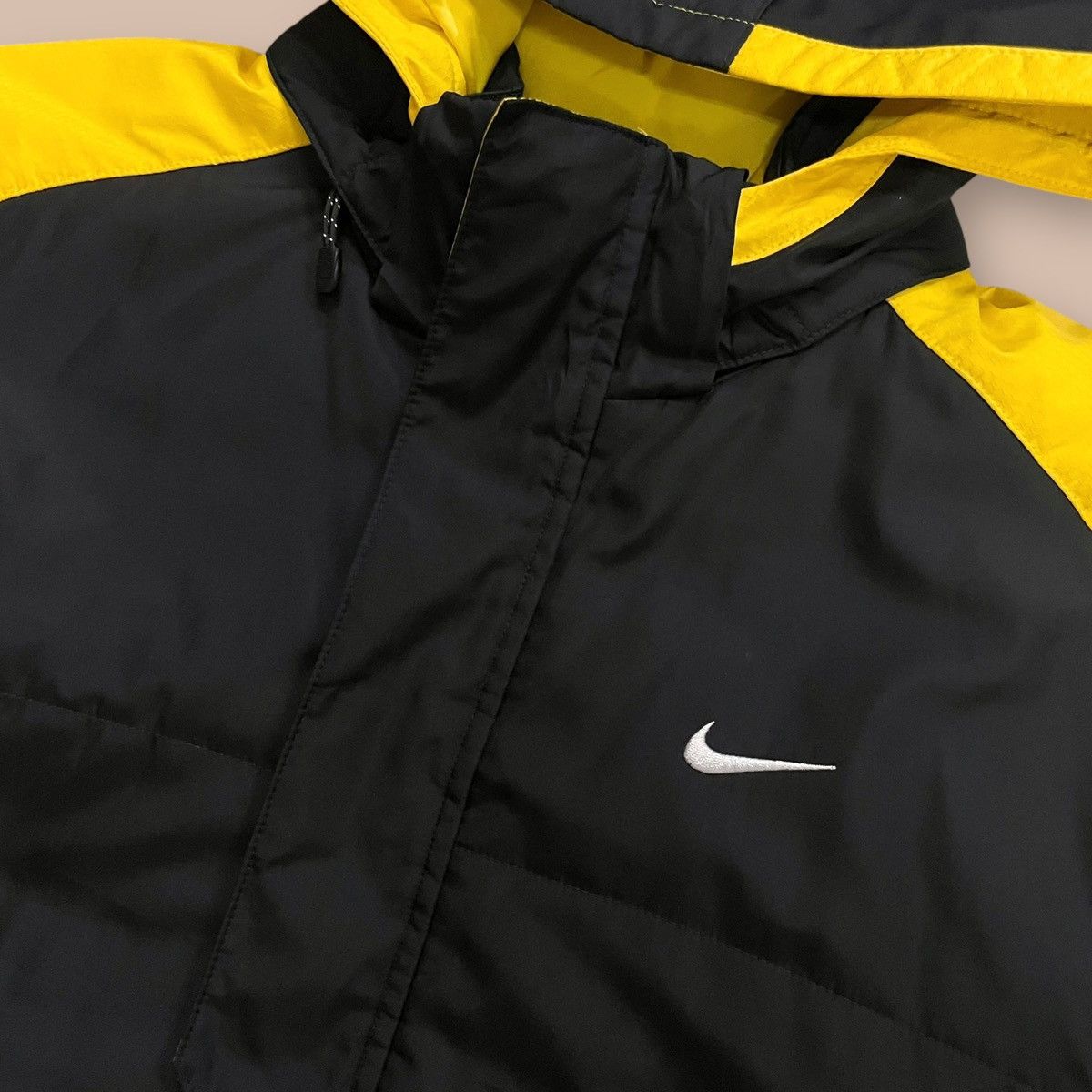 Nike OG 2000's Nike Fit Storm Black&Yellow Hoodie Size US L / EU 52-54 / 3 - 6 Thumbnail