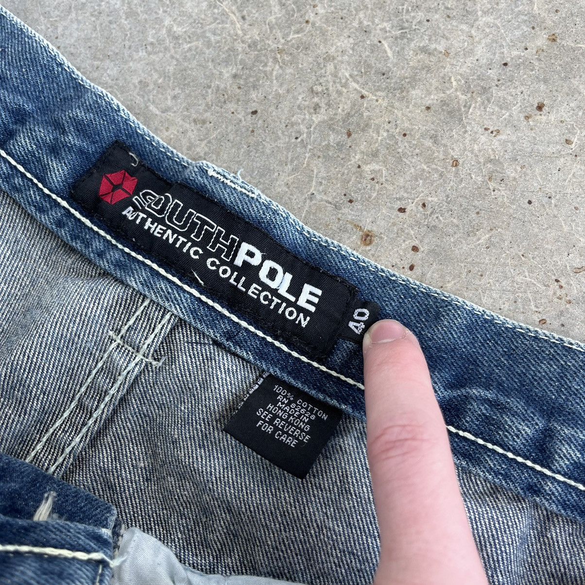 Southpole × Vintage Y2K SouthPole Baggy Carpenter Pants 40x32 Embroidered Size US 40 / EU 56 - 3 Thumbnail