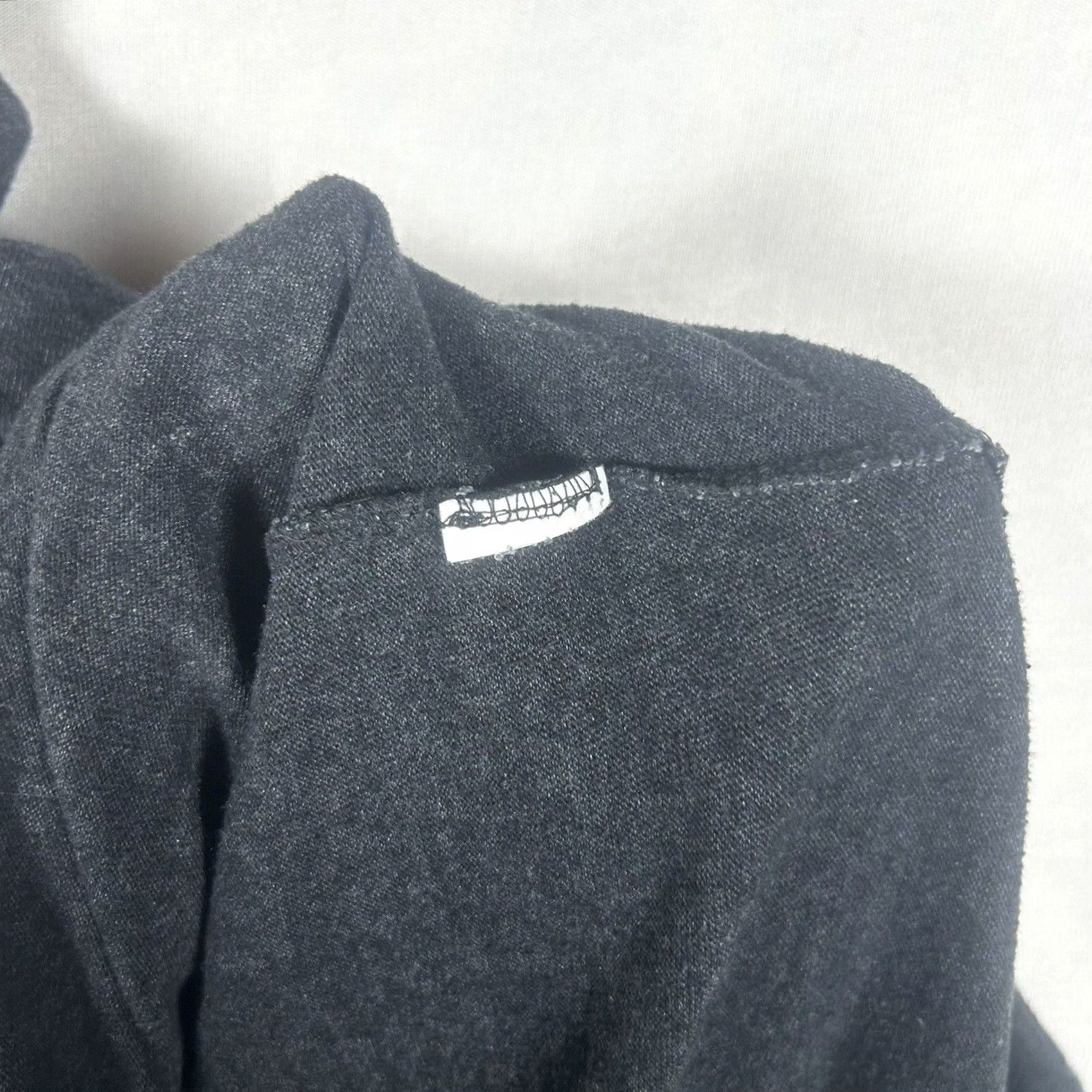 Prana Prana Sweater Womens Large Charcoal Gray Cowl Neck Knit Lightweight Wool Blend Raglan Sleeve Adult L Pattern Solid Fall Spring Winter Women Size L / US 10 / IT 46 - 3 Thumbnail