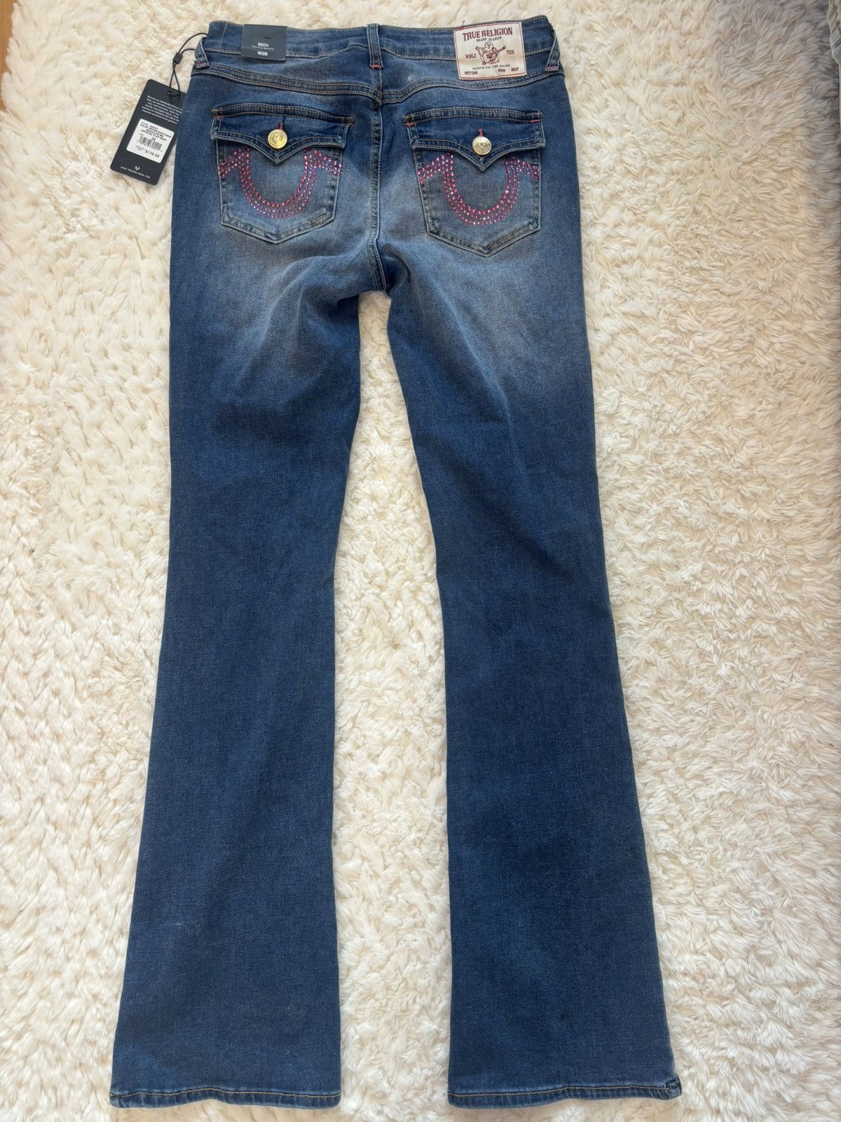 True Religion True Religion Pink-Stitched Denim Size 28" / US 6 / IT 42 - 2 Thumbnail