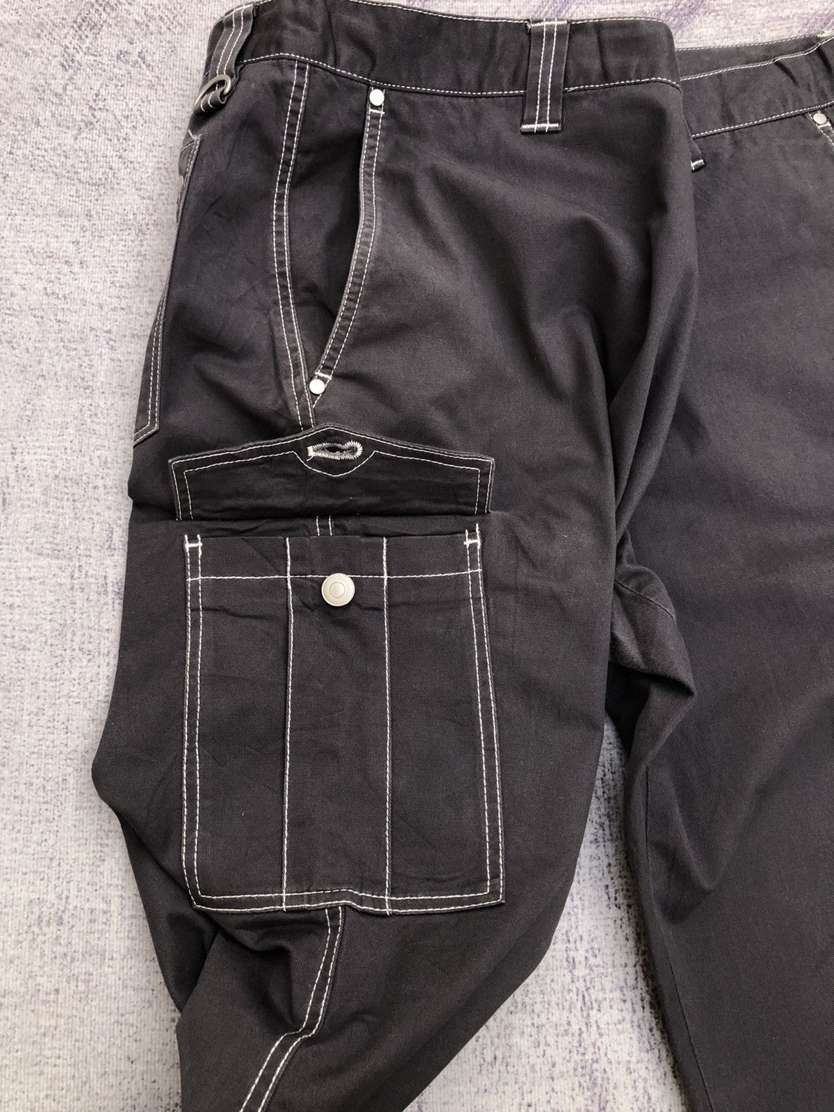 Vintage Black Carpenter Cargo Trousers With 5 Pocket Size US 37 - 5 Thumbnail