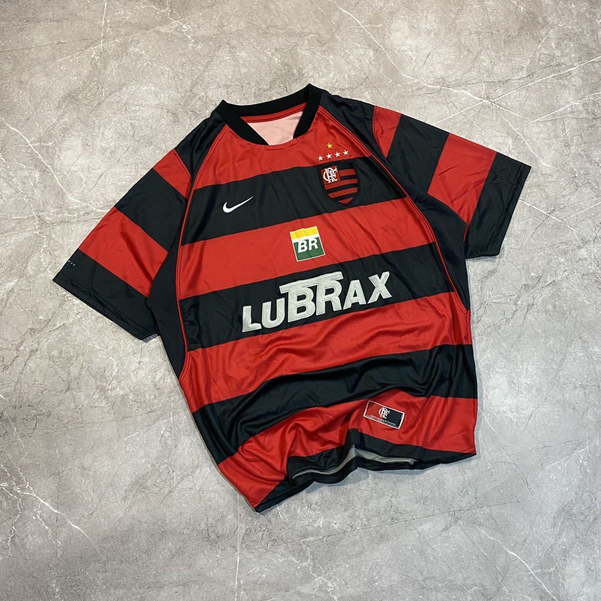 Nike PETROBRAS ! VINTAGE NIKE FLAMENGO TEE SOCCER JERSEY 90s Size US L / EU 52-54 / 3 - 1 Thumbnail